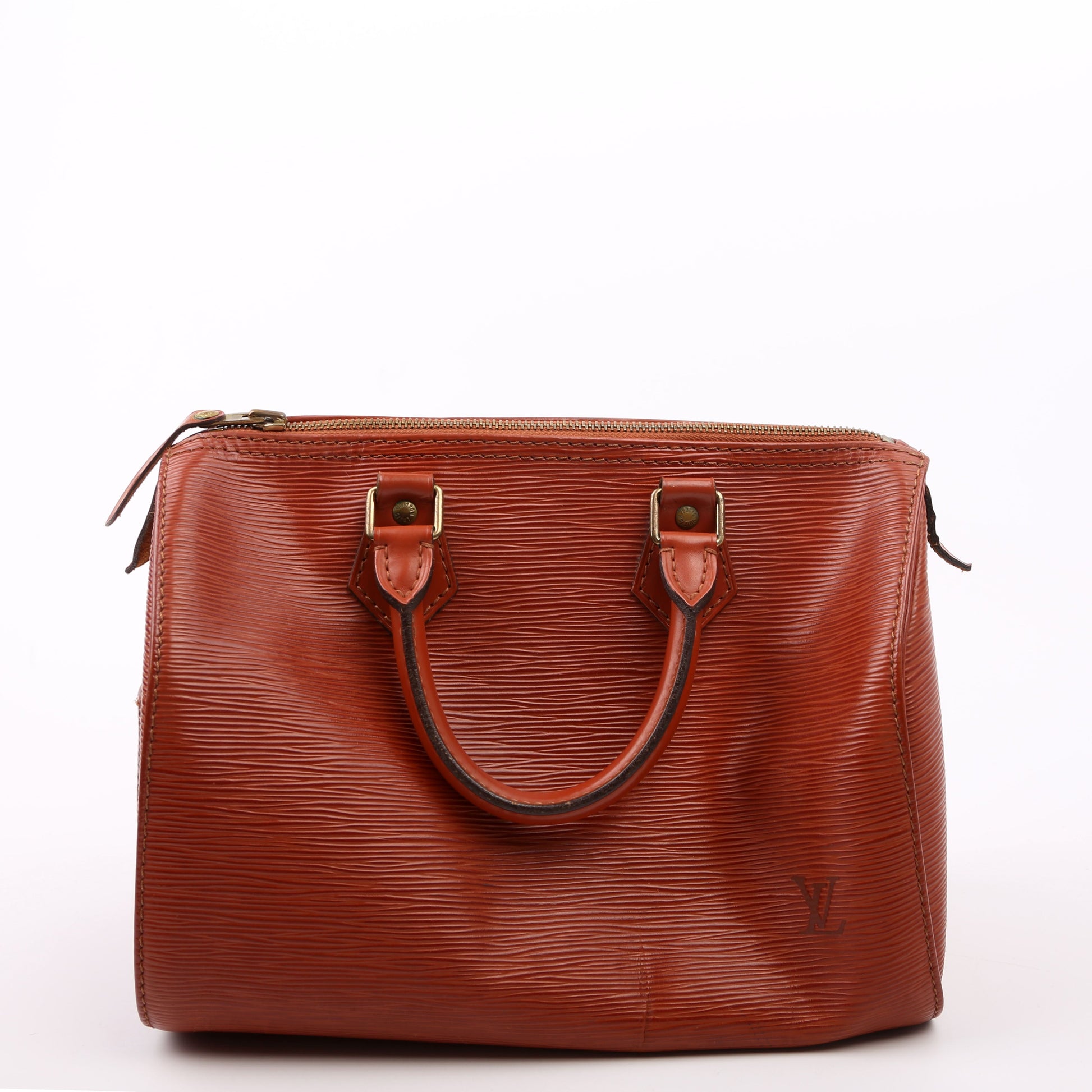 Louis Vuitton Speedy 25 Brown Epi Handbag Epi Brown