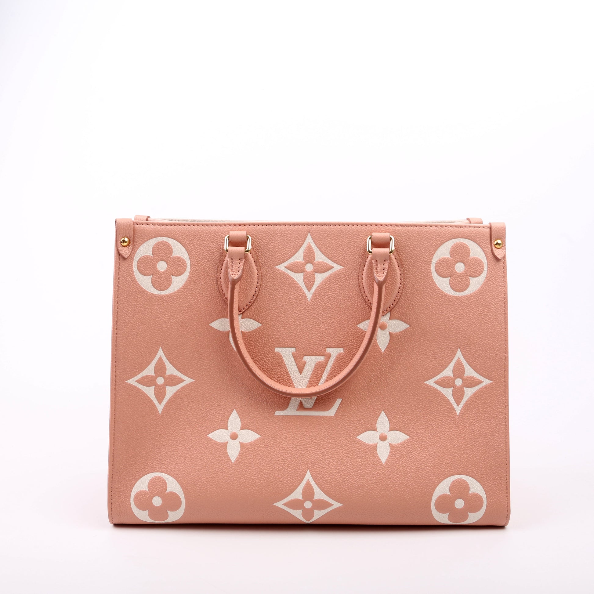 Louis Vuitton ONTHEGO MM Bicolor Giant Monogram Empreinte Pink Handbag