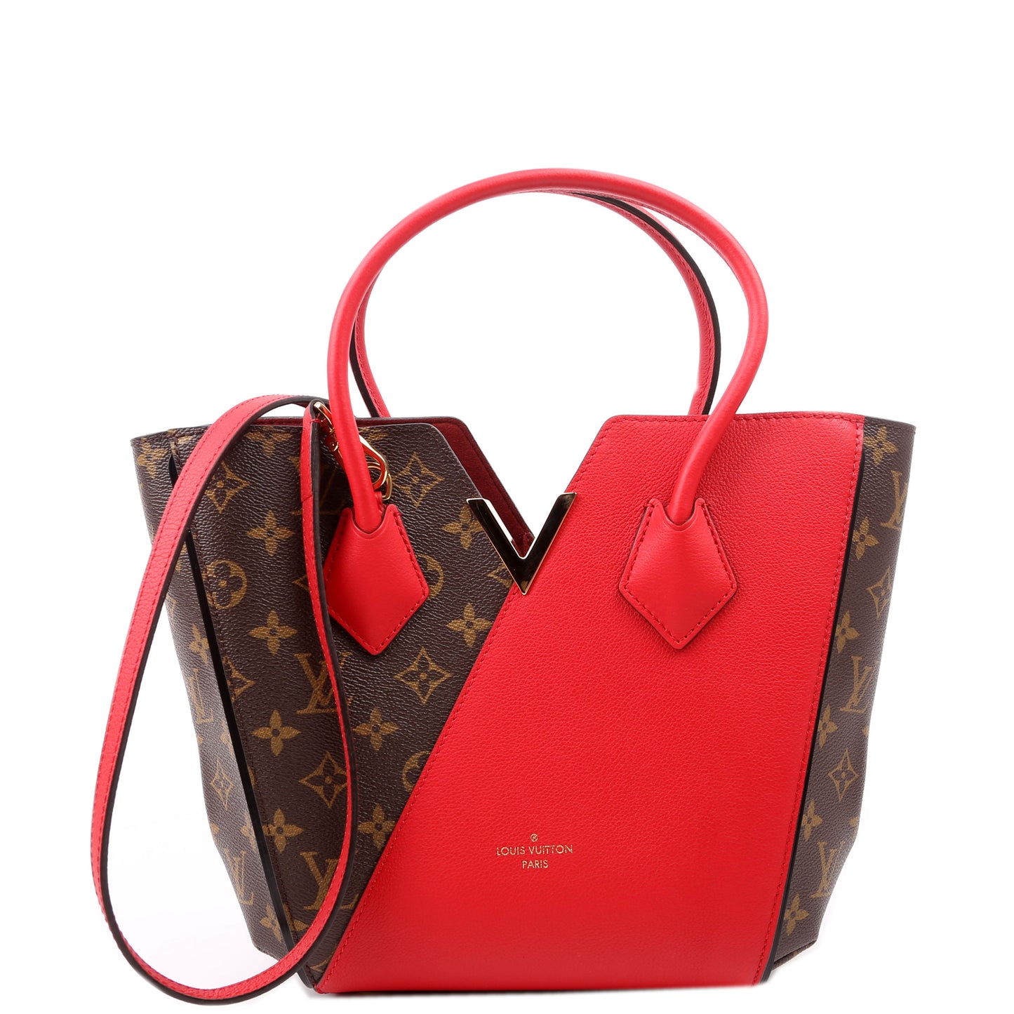 Louis Vuitton Kimono PM Monogram Leather Red Tote Bag