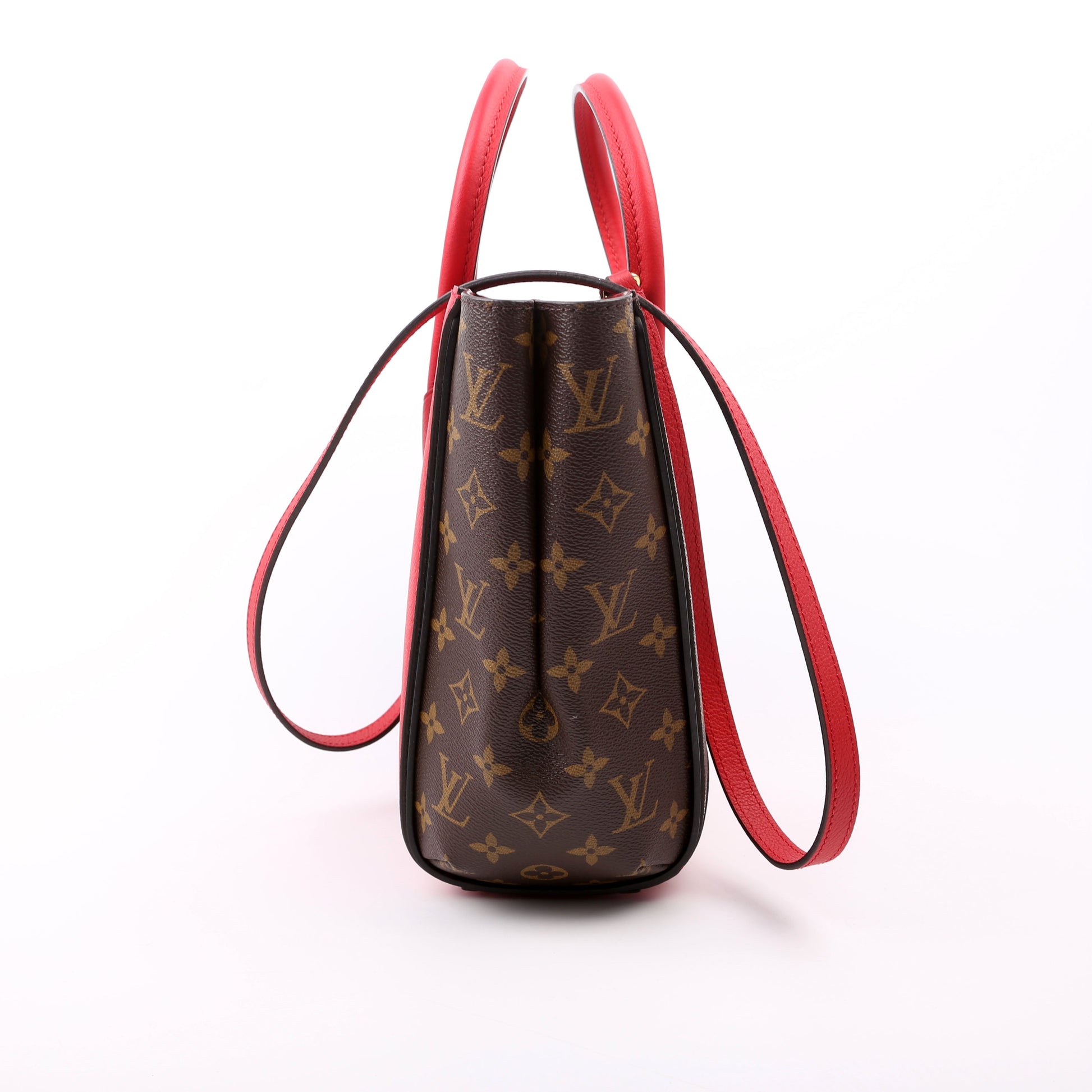 Louis Vuitton Kimono PM Monogram Leather Red Tote Bag