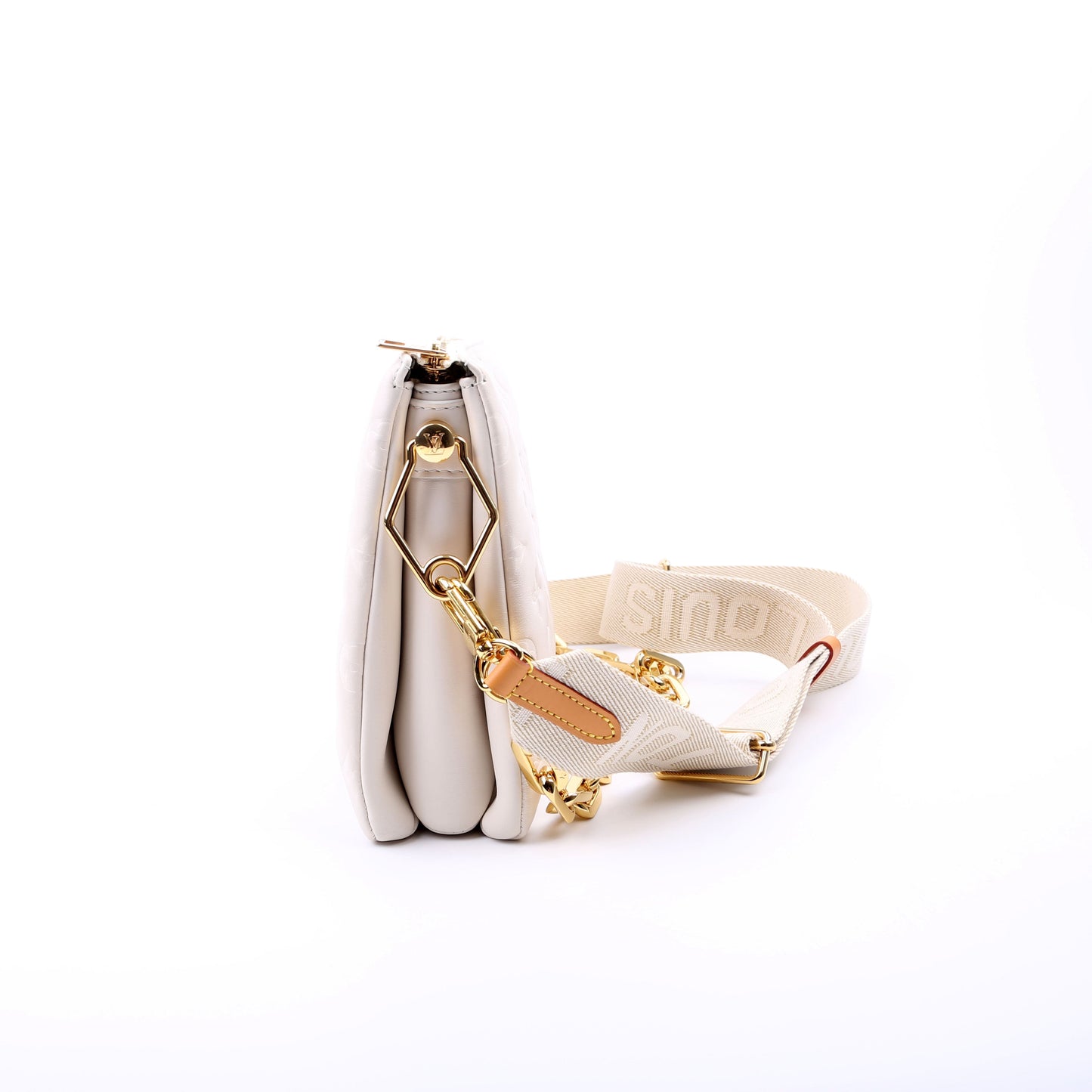 Louis Vuitton Coussin PM Lambskin White Handbag