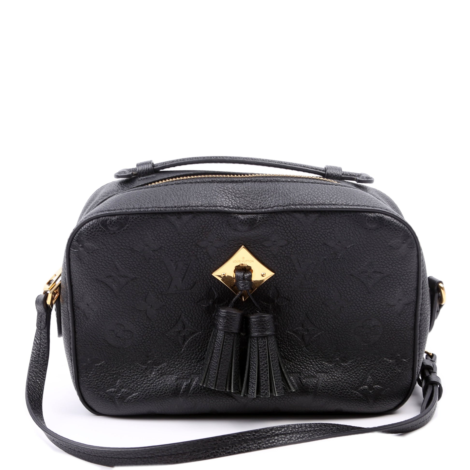 Louis Vuitton Saintonge Black Empreinte Handbag Empreinte Black