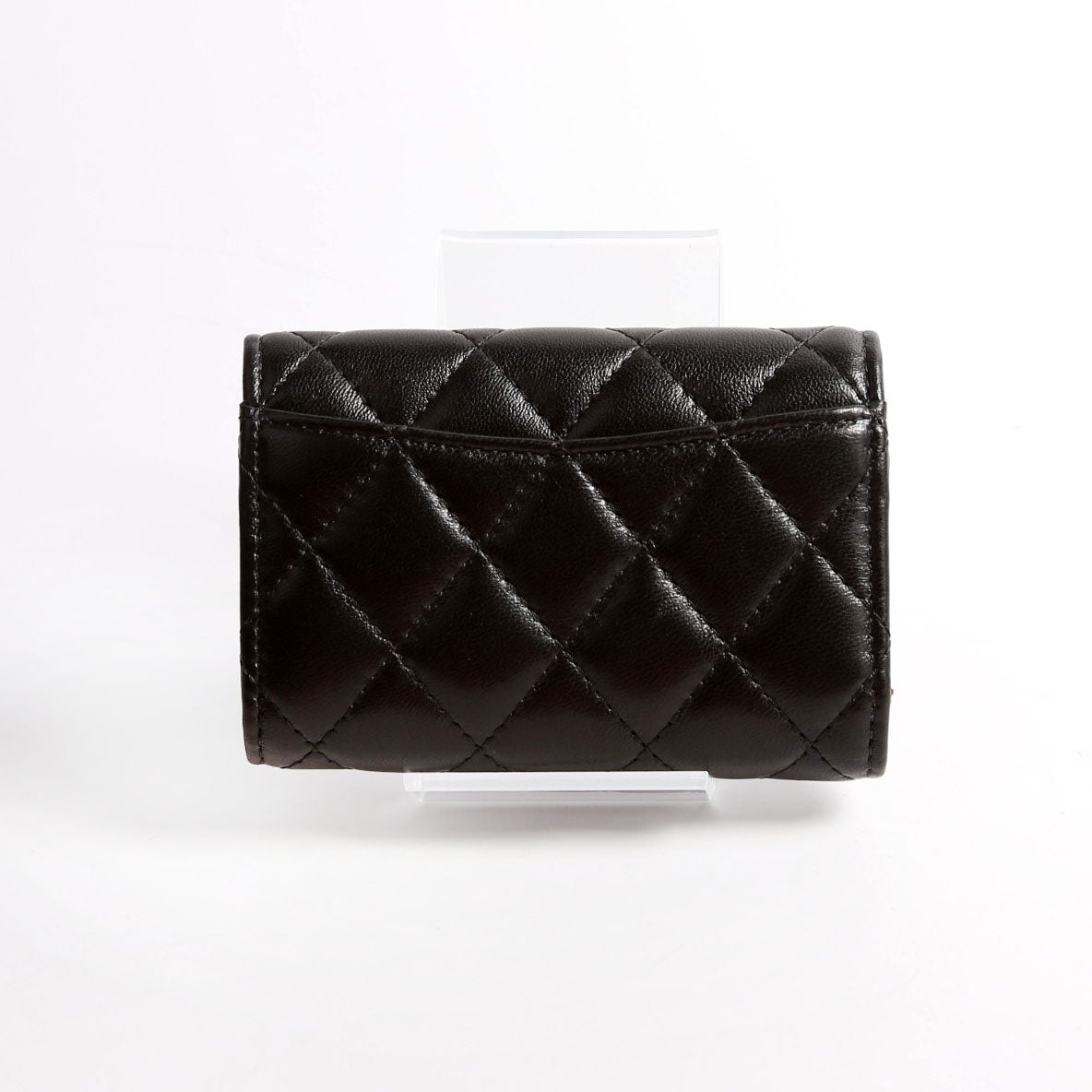Chanel Classic Flap 4 Key Holder Lamb RFID Black