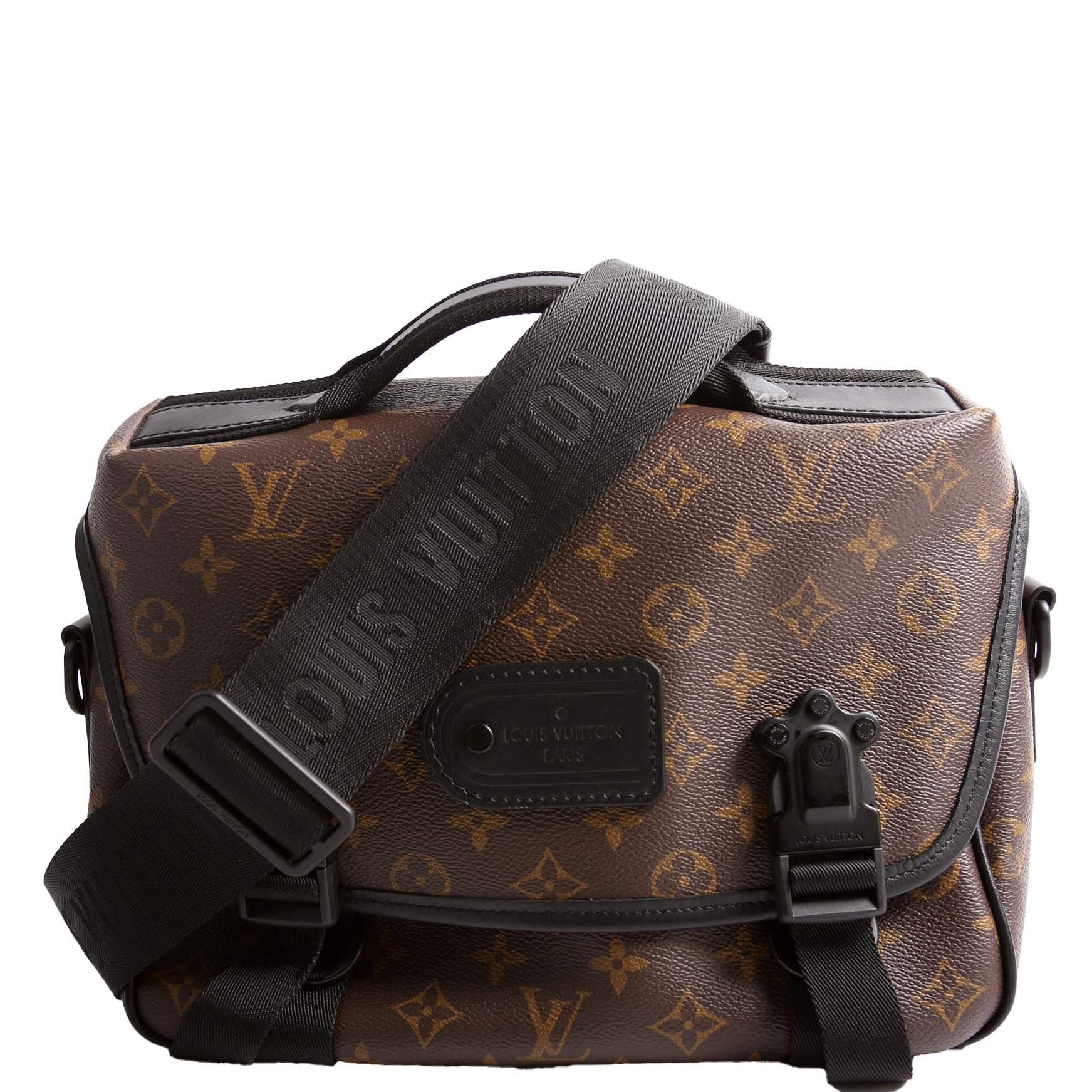 Louis Vuitton Trail Messenger Macassar Monogram Black Crossbody Bag