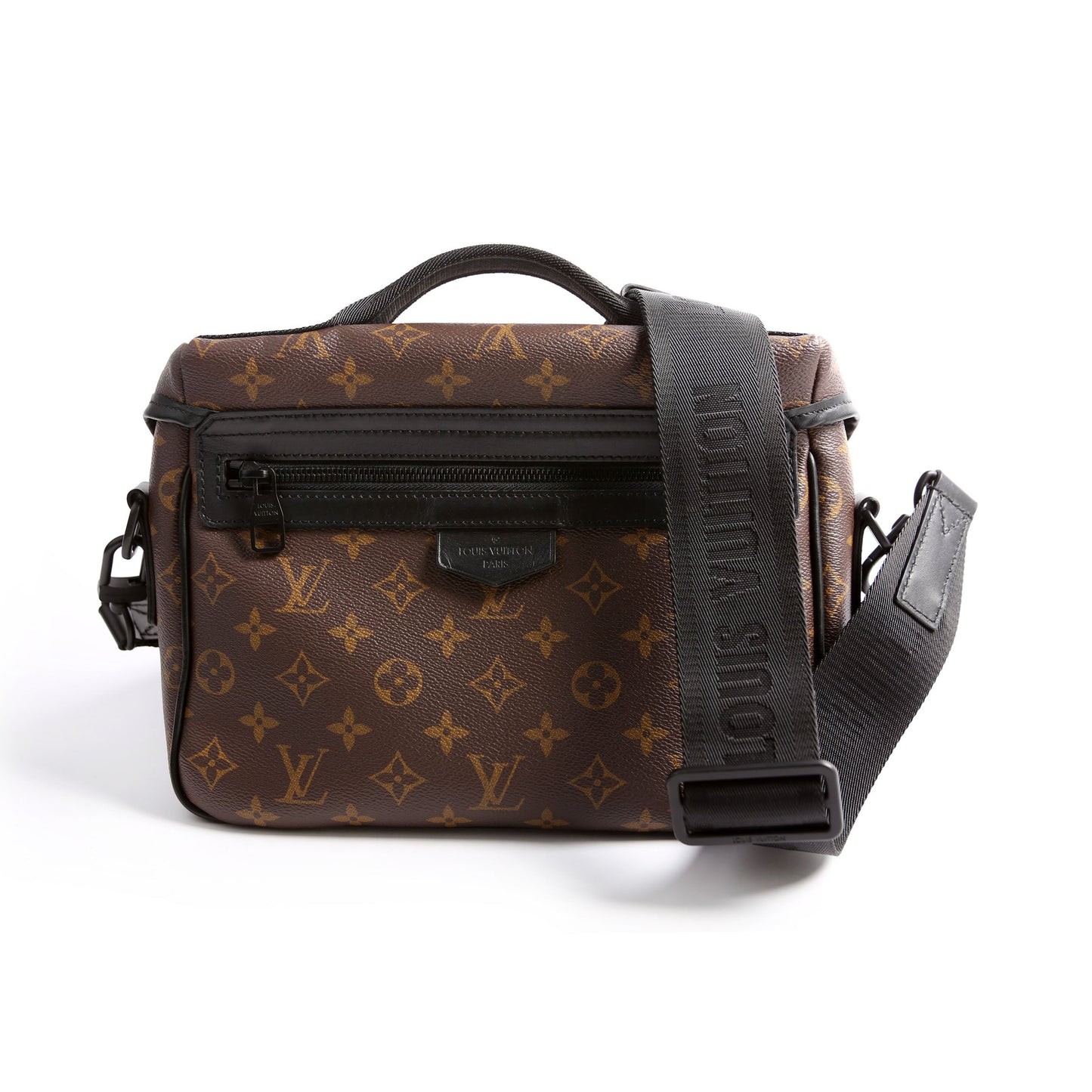 Louis Vuitton Trail Messenger Macassar Monogram Black Crossbody Bag