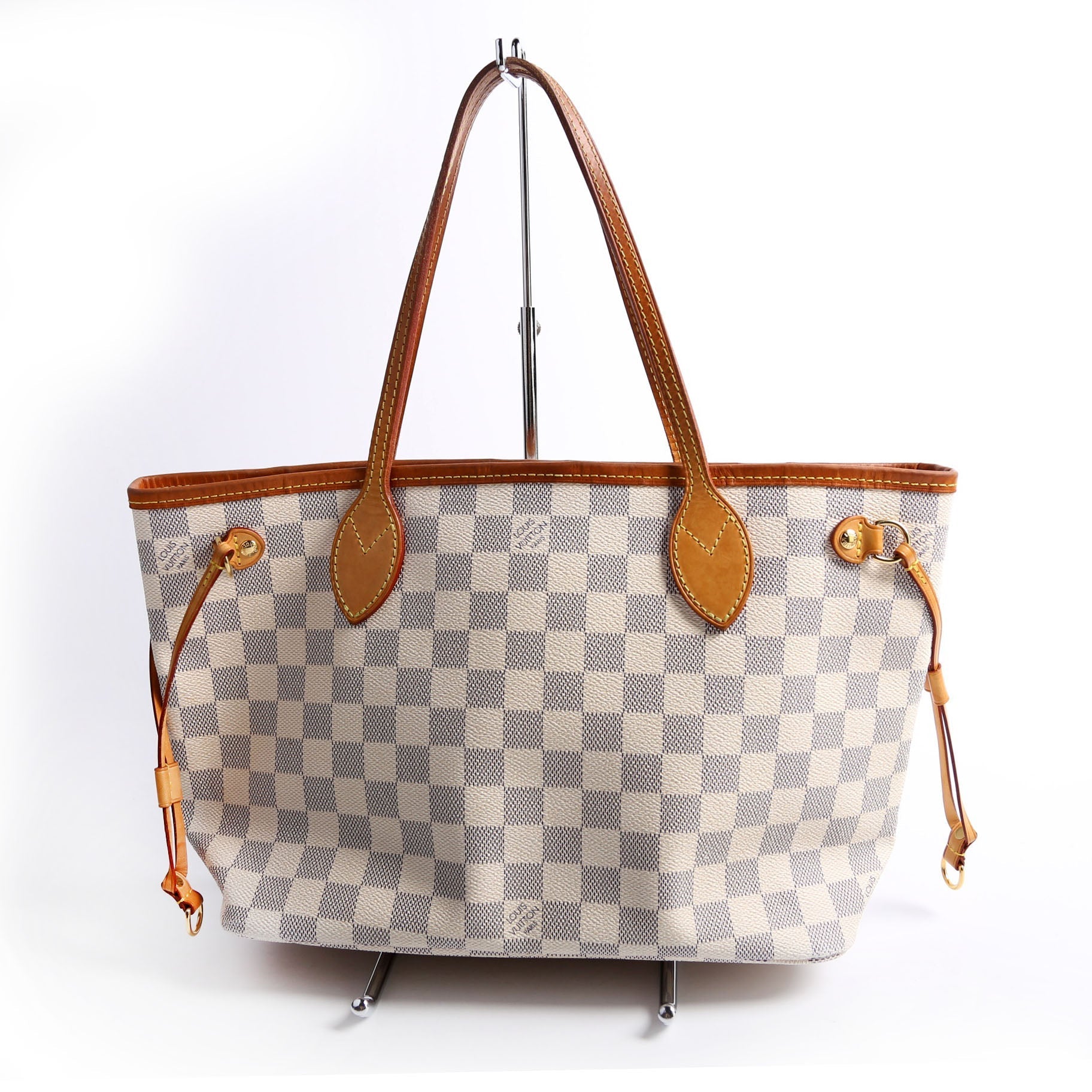 Louis Vuitton Neverfull PM Azur Damier Tote Bag Azur 6