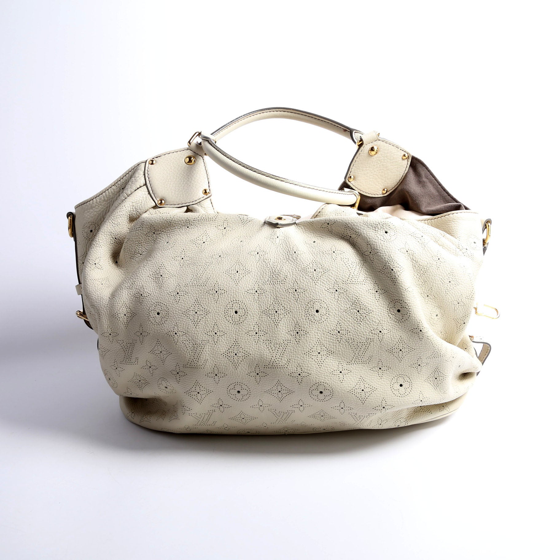 Louis Vuitton Mahina Cream Large Handbag