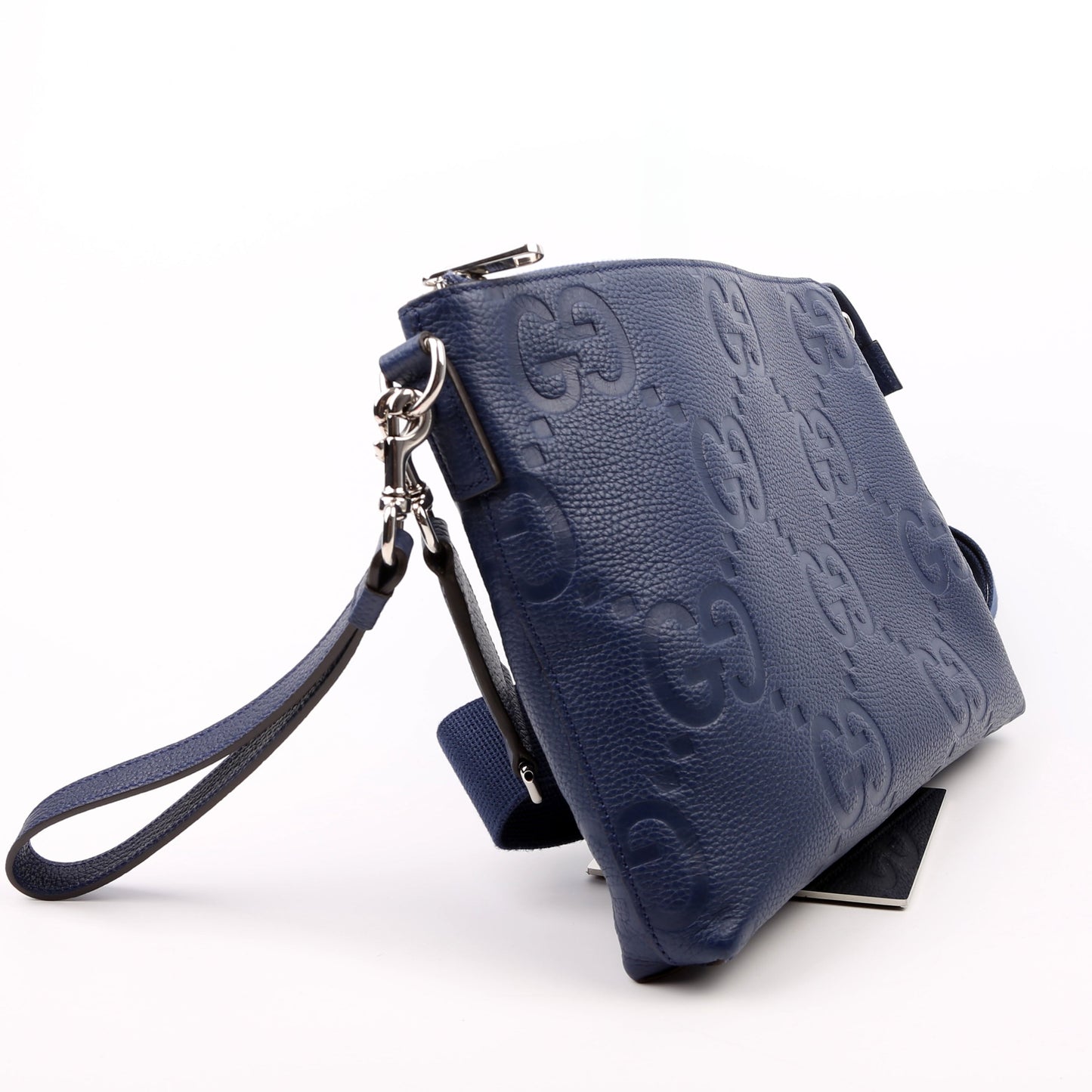 Gucci Jumbo GG Messenger Blue Travel Bag