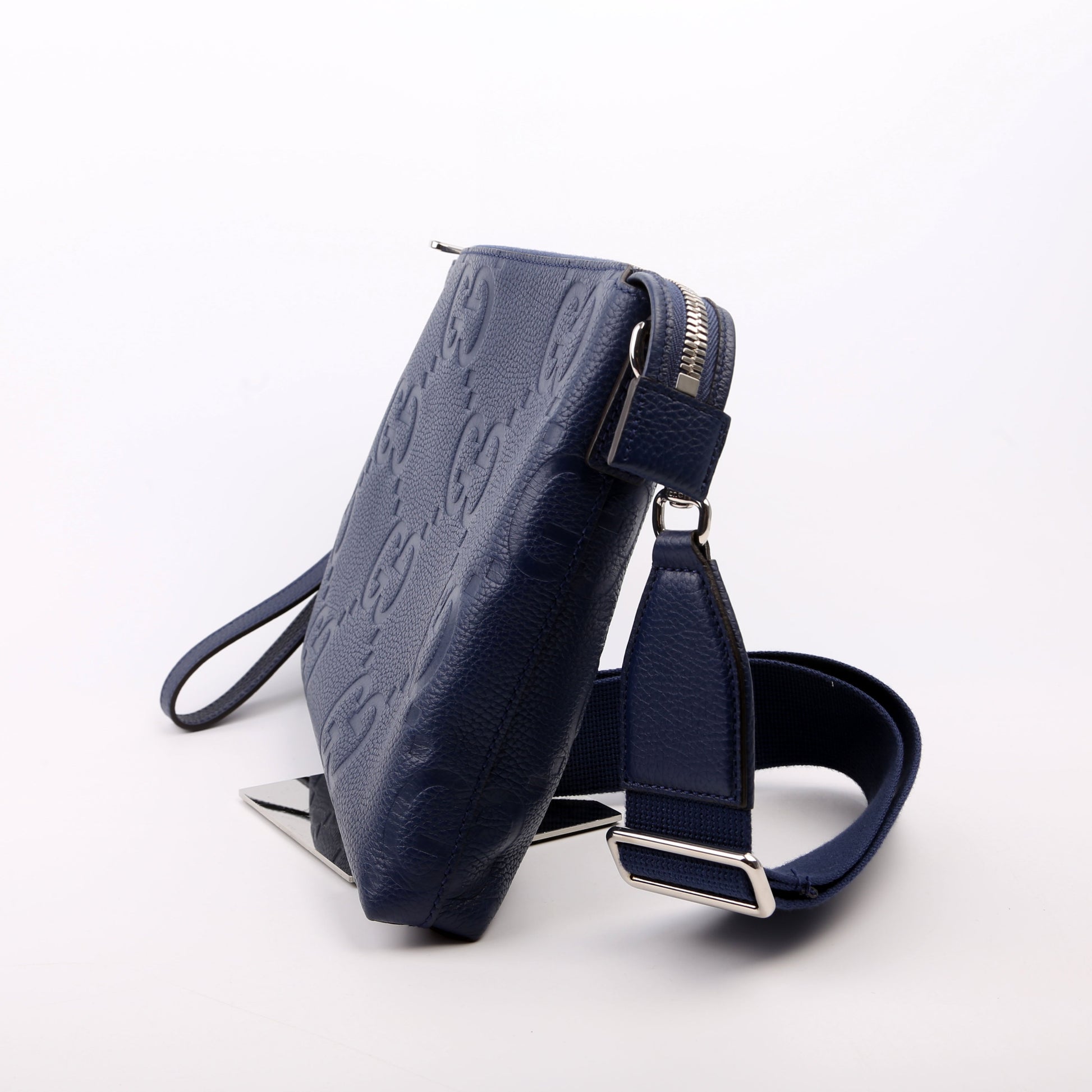 Gucci Jumbo GG Messenger Blue Travel Bag