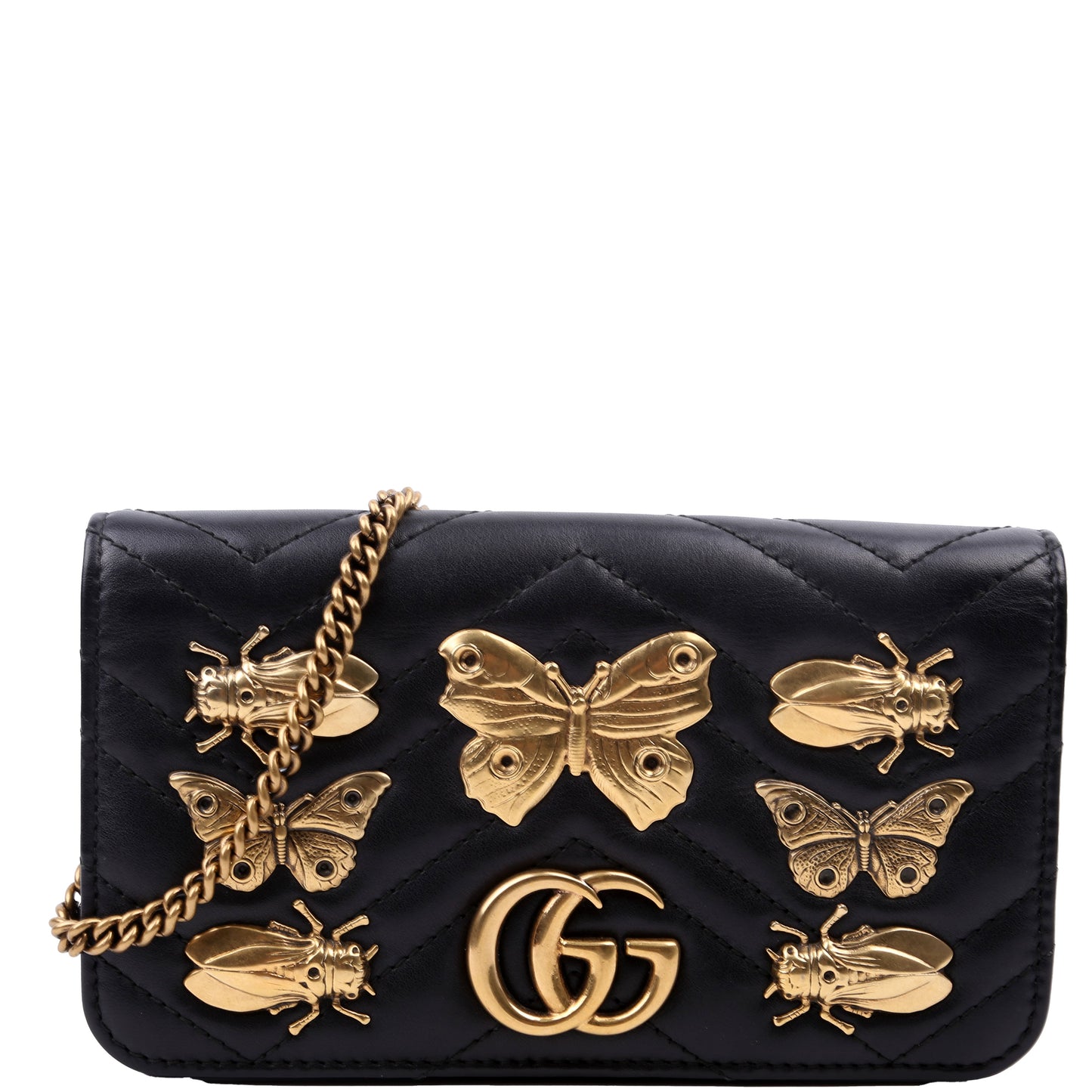 Gucci GG Marmont Animal Stud Mini Travel Bag