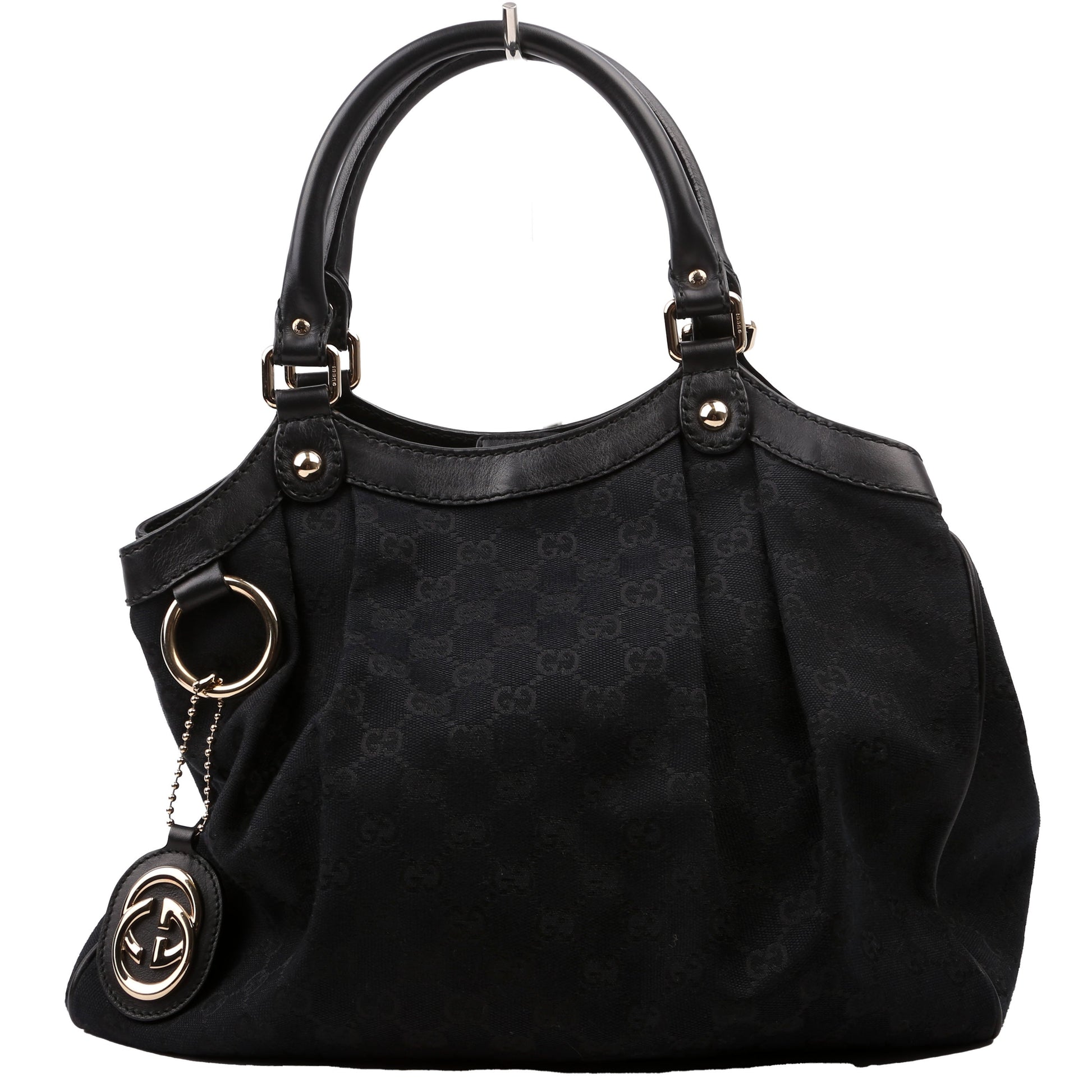 Gucci Sukey GG Canvas Black Medium Travel Bag