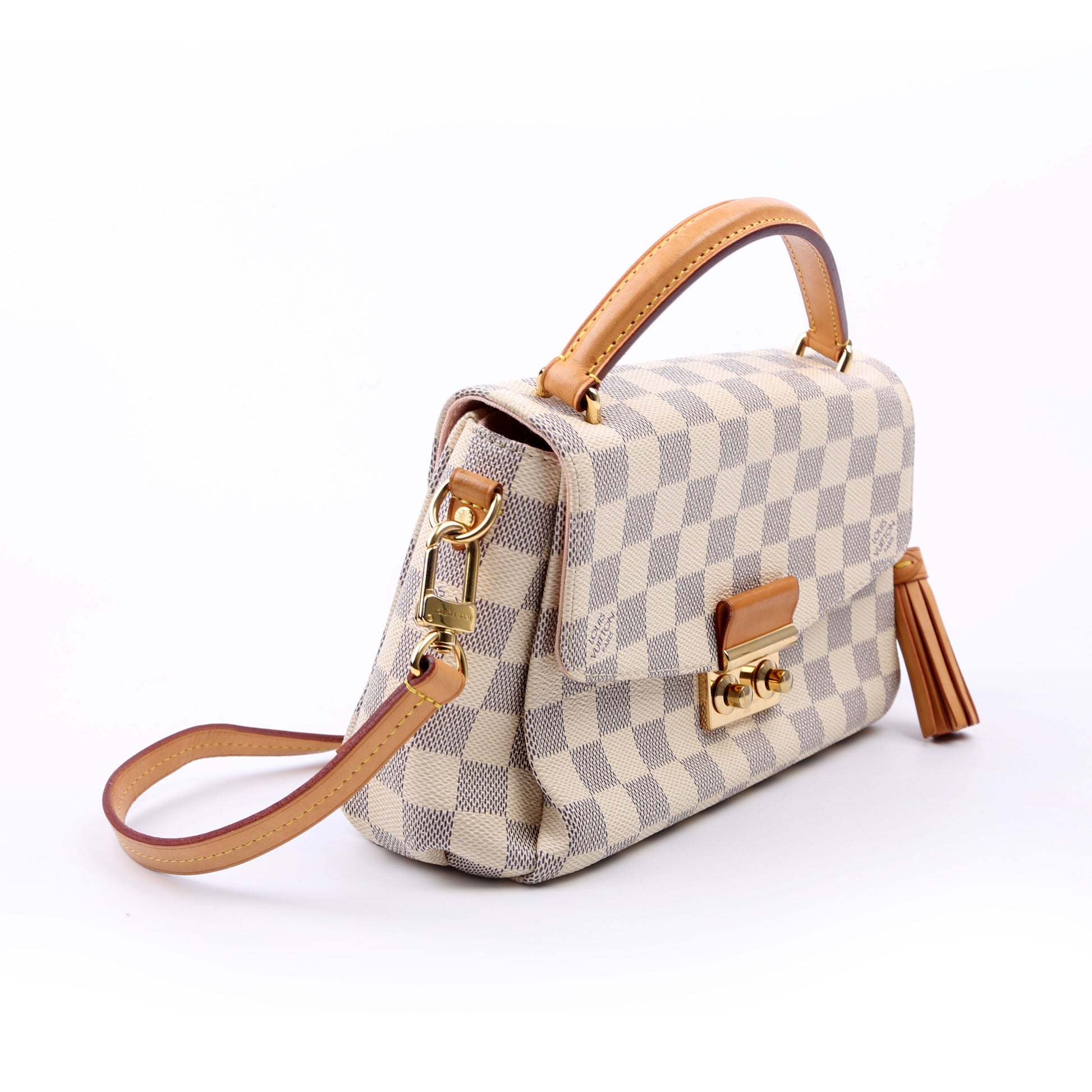 Louis Vuitton Croisette Azur Damier Handbag Azur 16