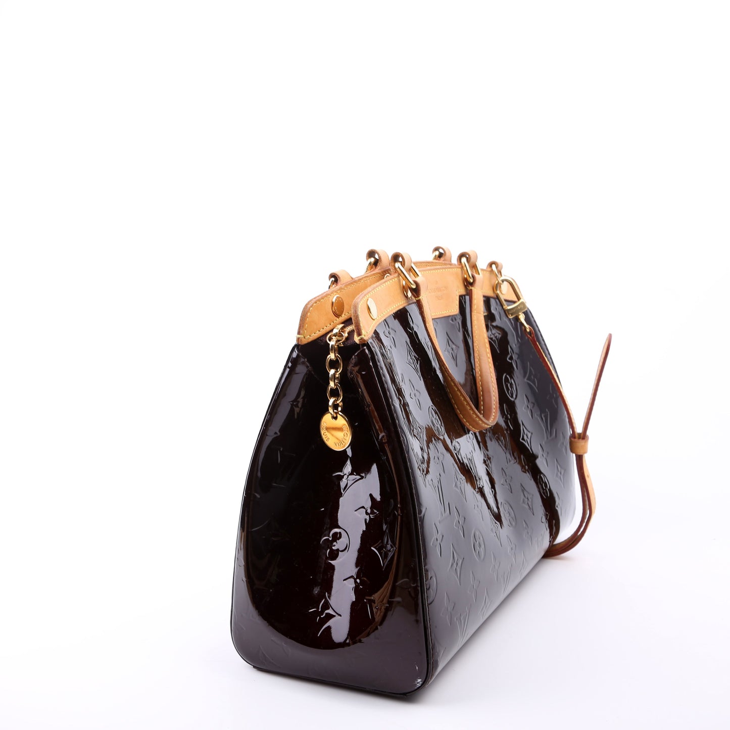 Louis Vuitton Brea PM Burgundy Vernis Handbag