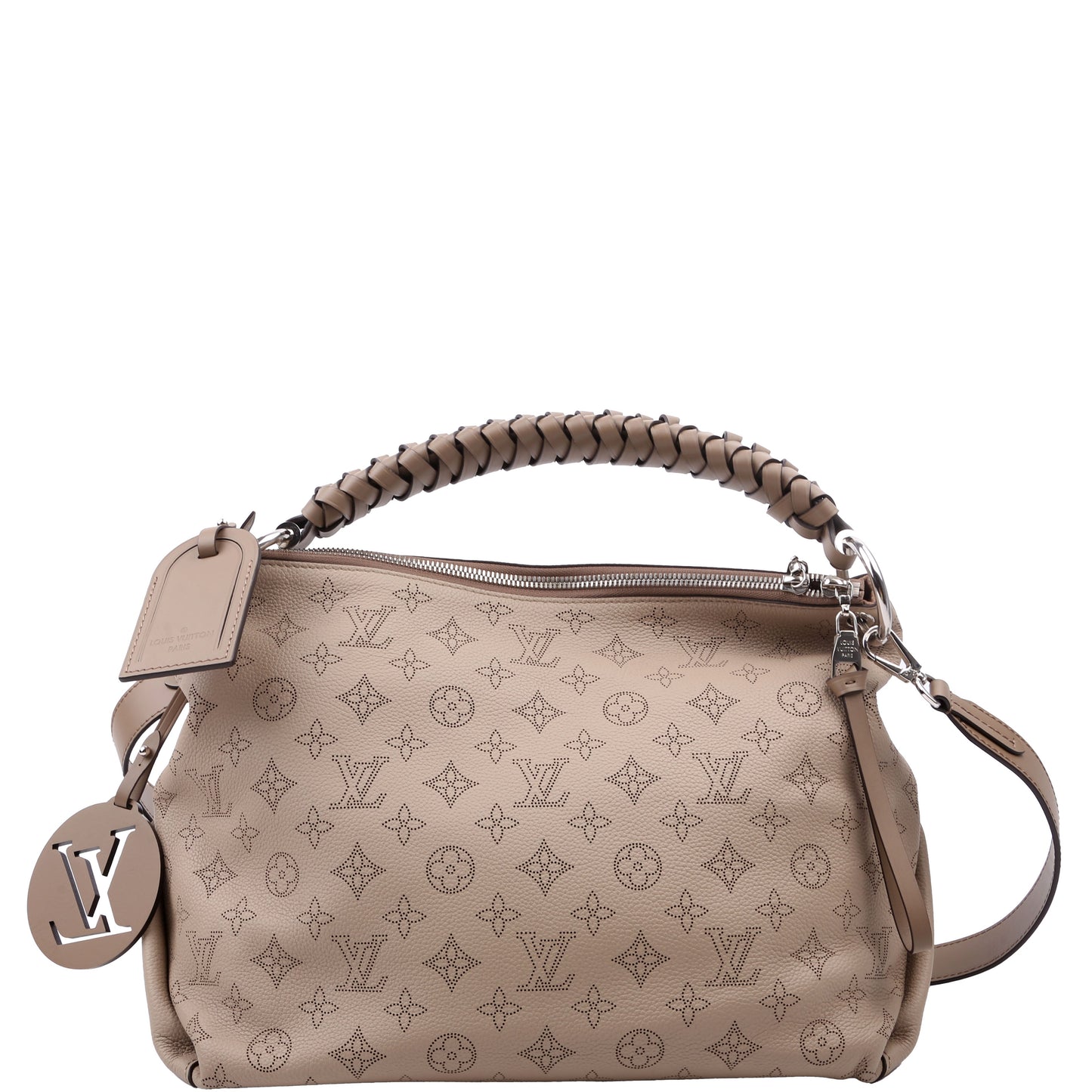 Louis Vuitton Beaubourg Hobo MM Mahina Taupe Shoulder Bag