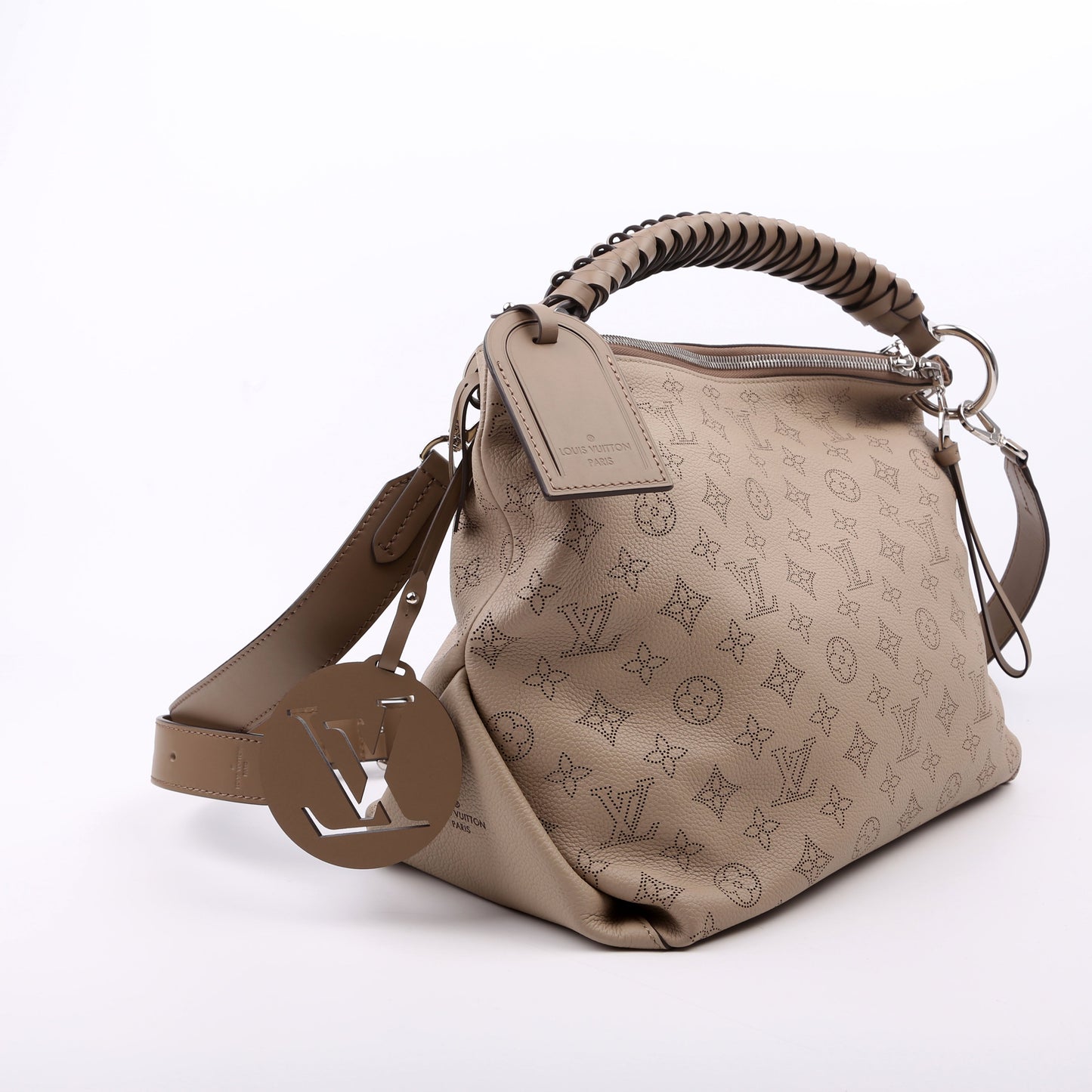 Louis Vuitton Beaubourg Hobo MM Mahina Taupe Shoulder Bag