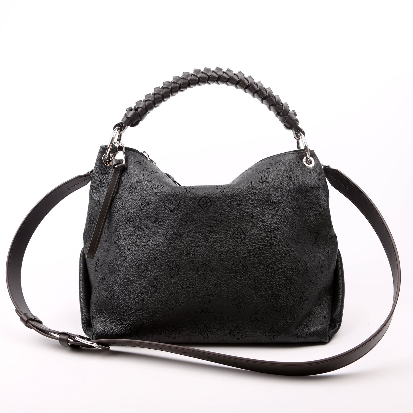 Louis Vuitton Beaubourg Hobo MM Mahina Black Shoulder Bag
