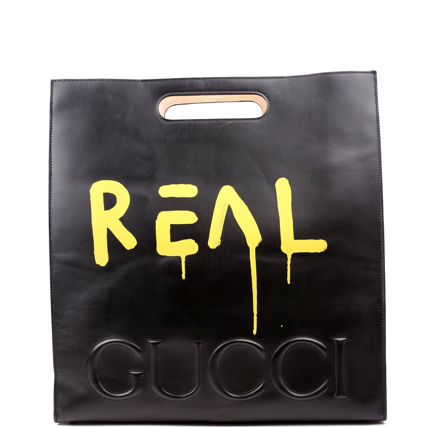 Gucci Ghost Real Black Large Tote Bag