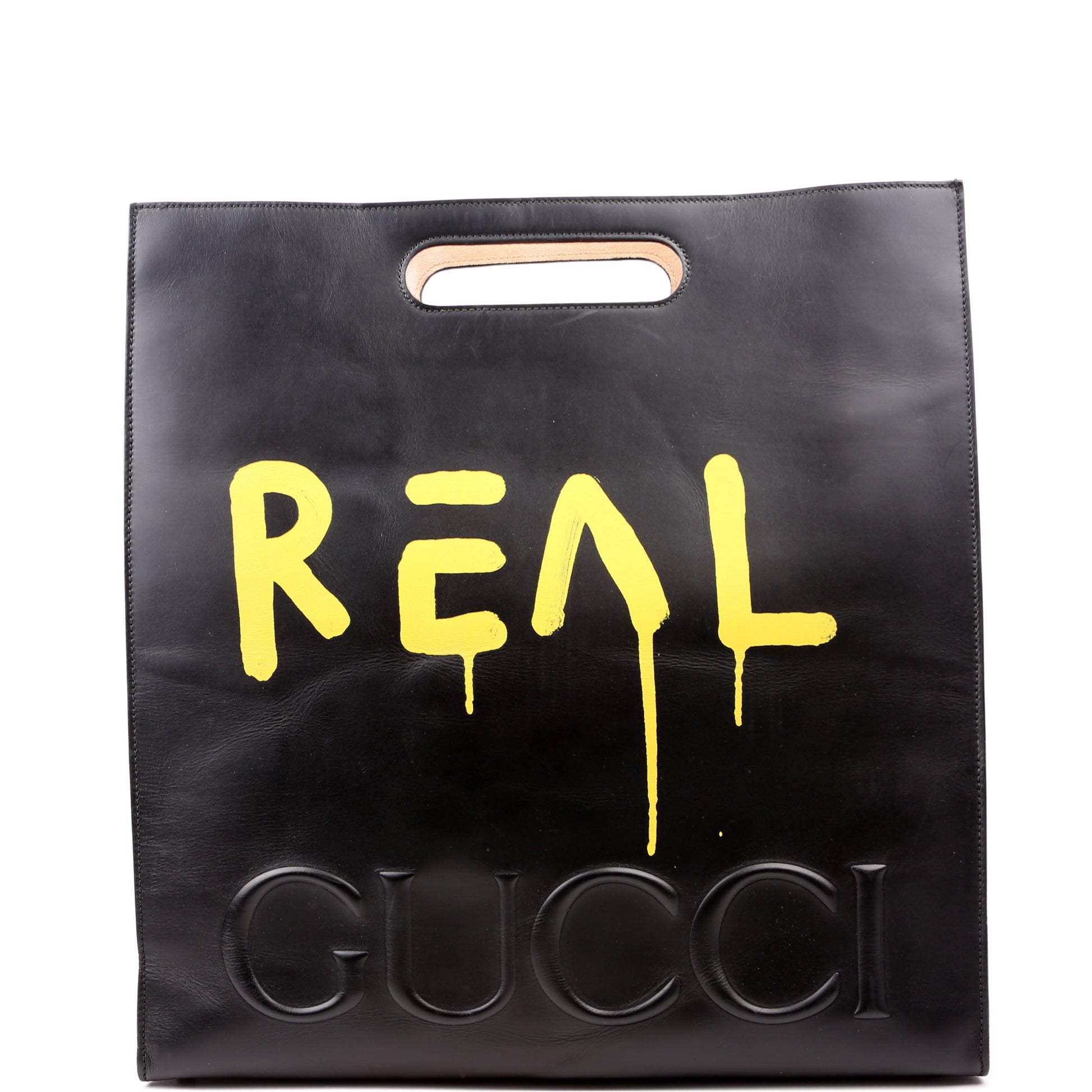 Gucci Ghost Real Black Large Tote Bag