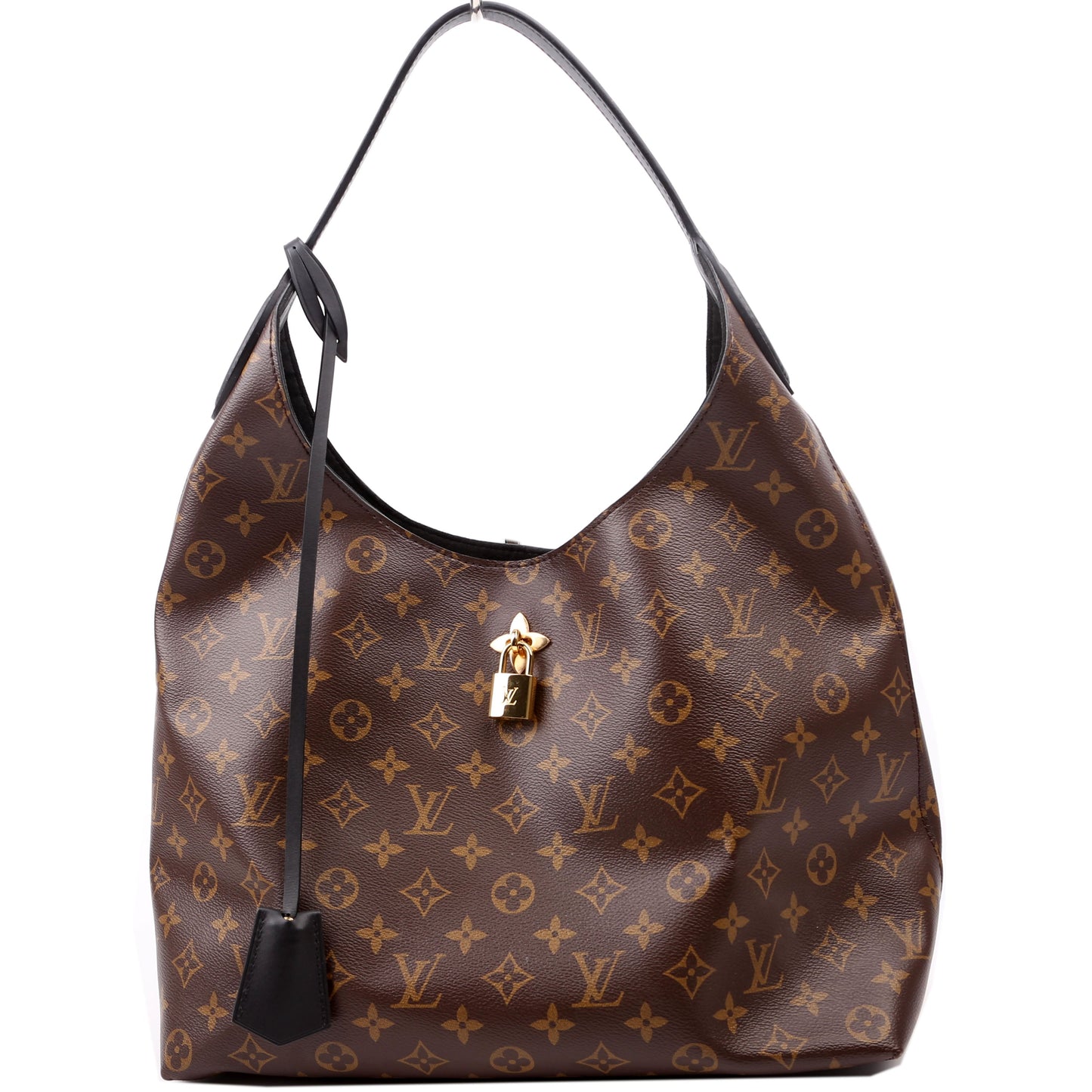 Louis Vuitton Flower Hobo Monogram Black Shoulder Bag Monogram Black