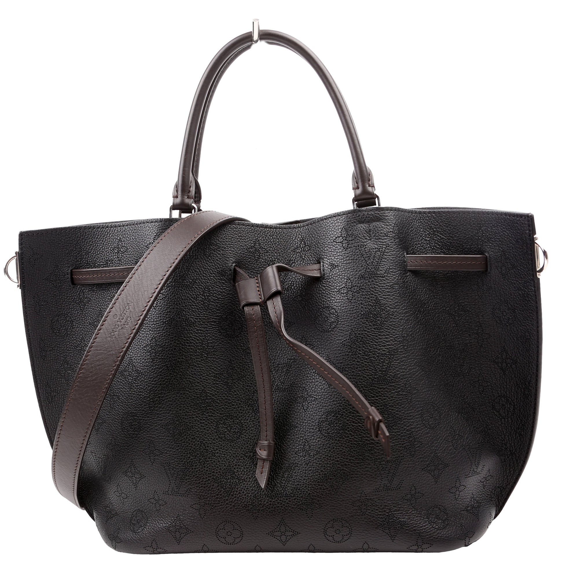 Louis Vuitton Girolata Mahina Black Handbag