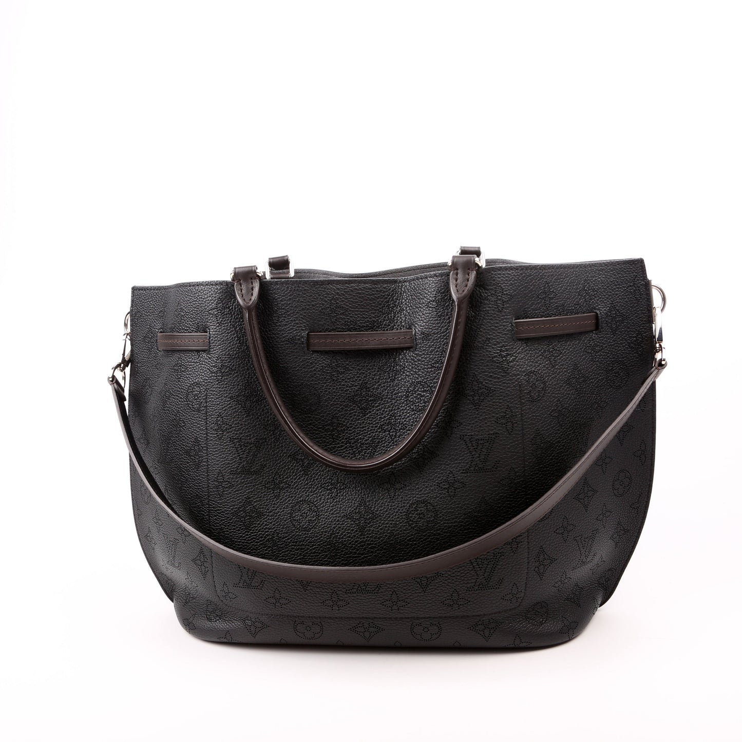 Louis Vuitton Girolata Mahina Black Handbag