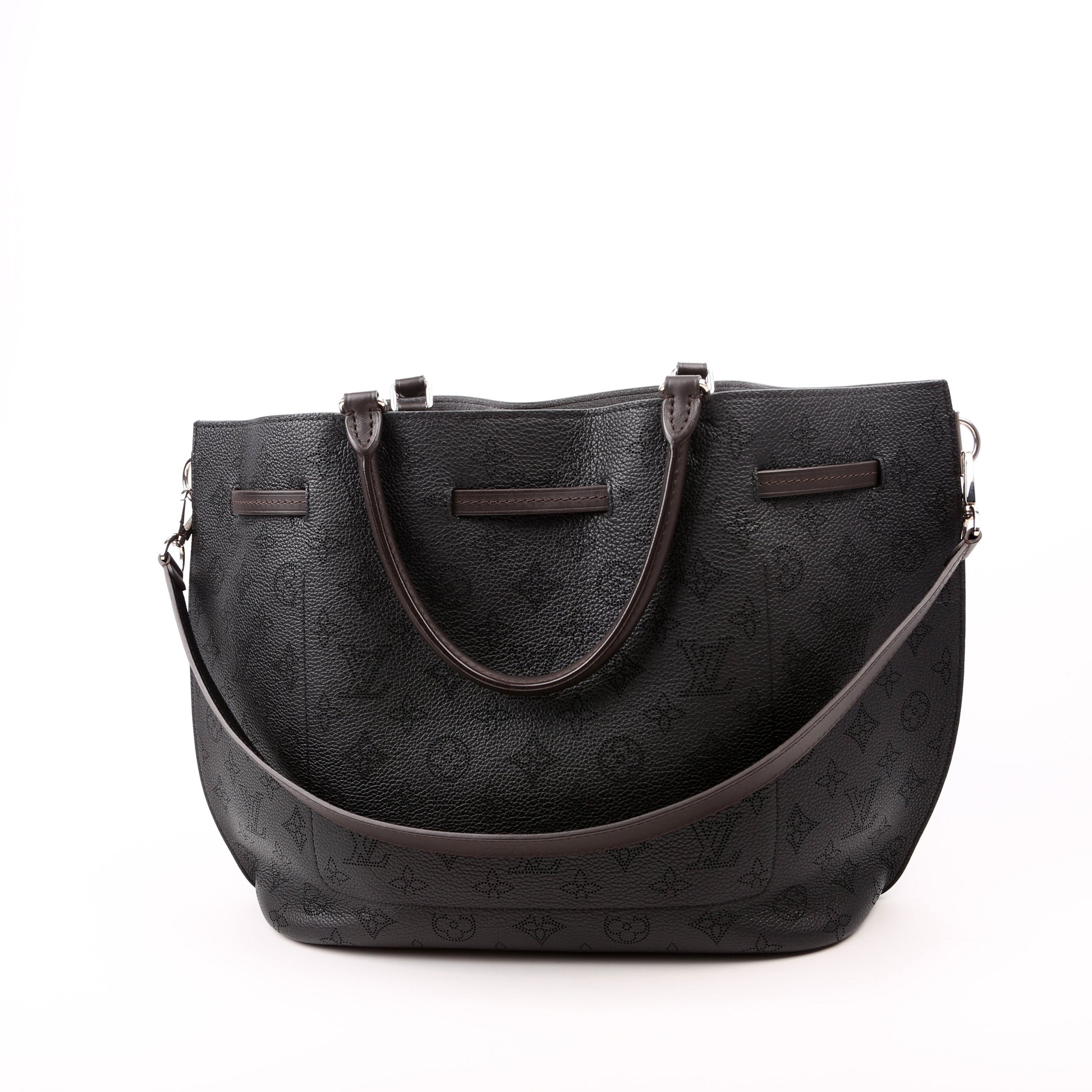 Louis Vuitton Girolata Mahina Black Handbag