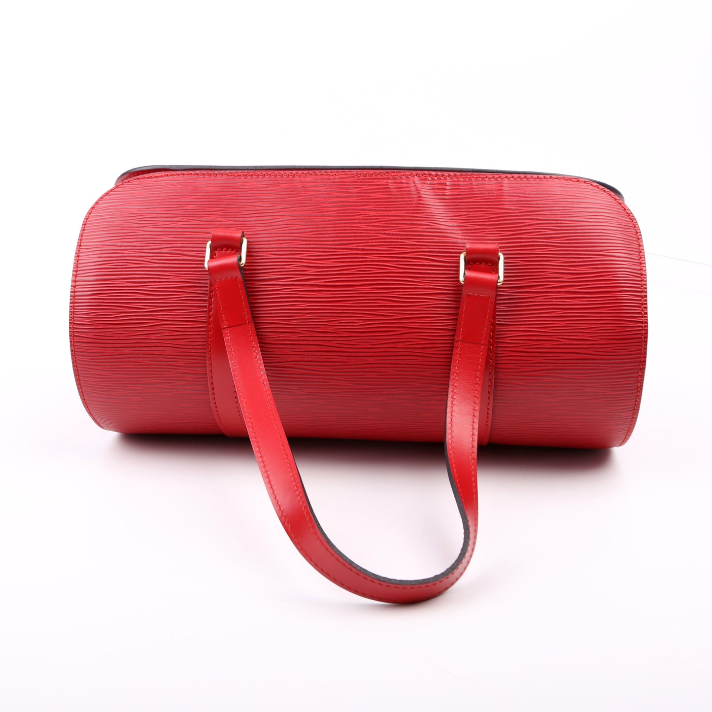 Louis Vuitton Soufflot Red Epi Handbag