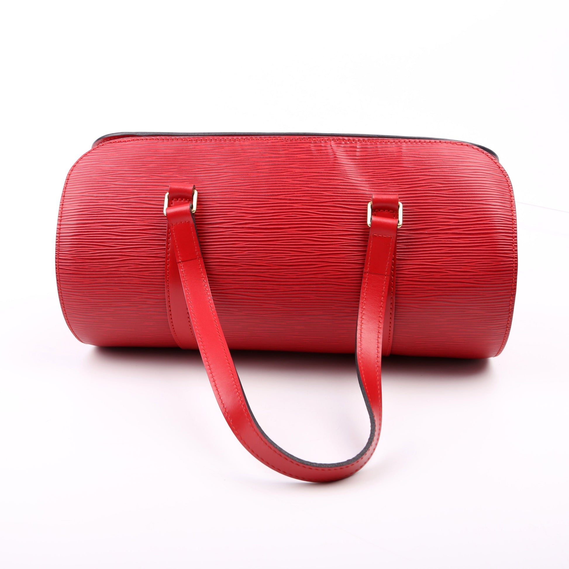 Louis Vuitton Soufflot Red Epi Handbag
