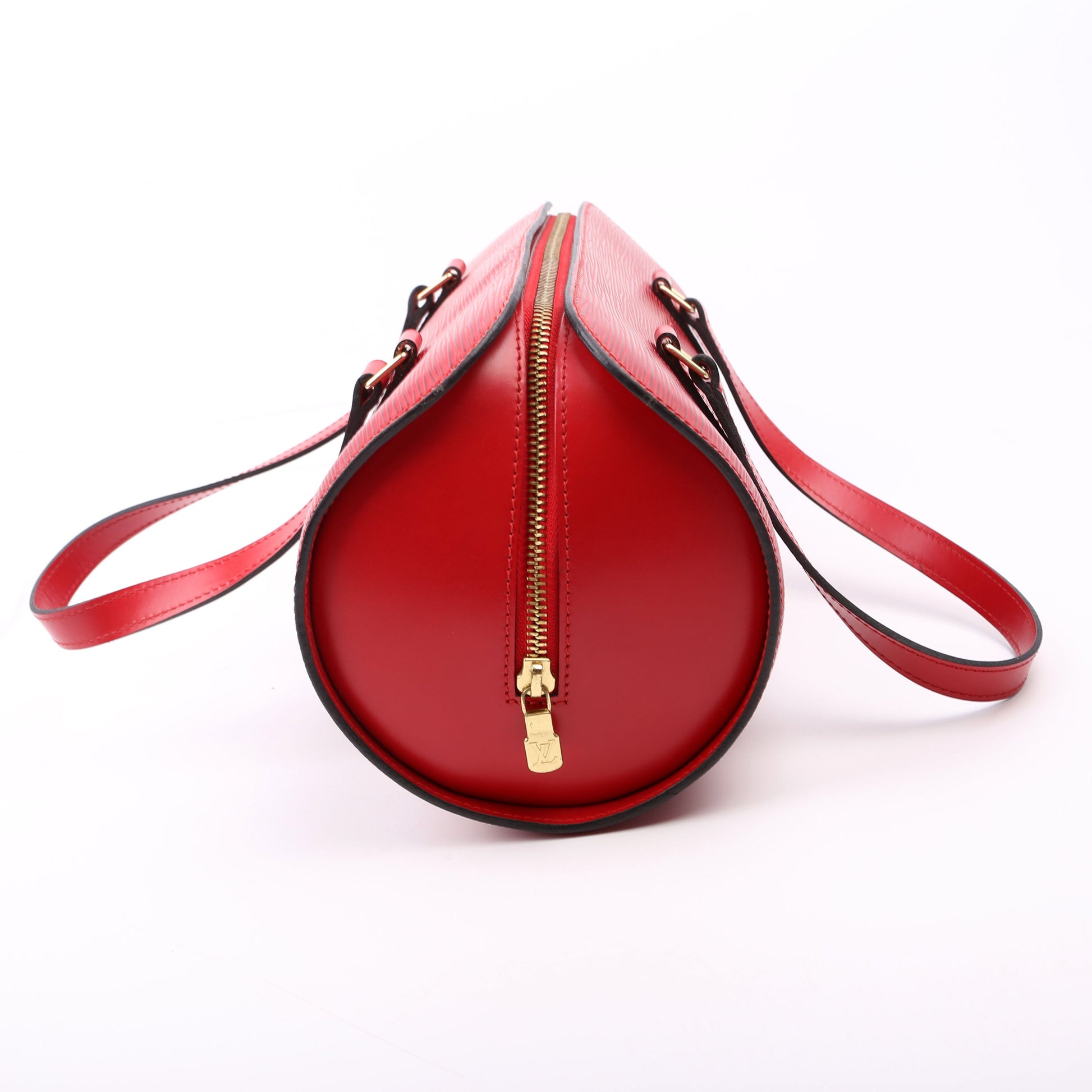 Louis Vuitton Soufflot Red Epi Handbag