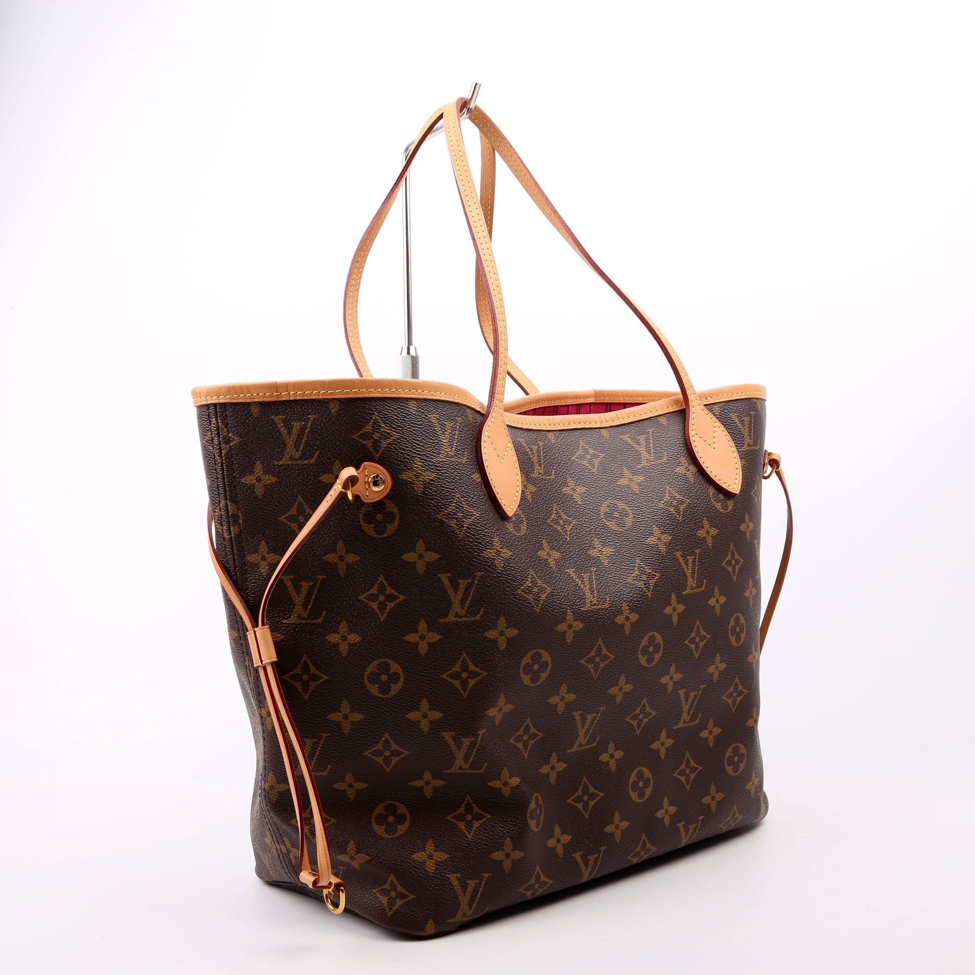 Louis Vuitton Neverfull MM Monogram Pink Tote Bag Pink 1