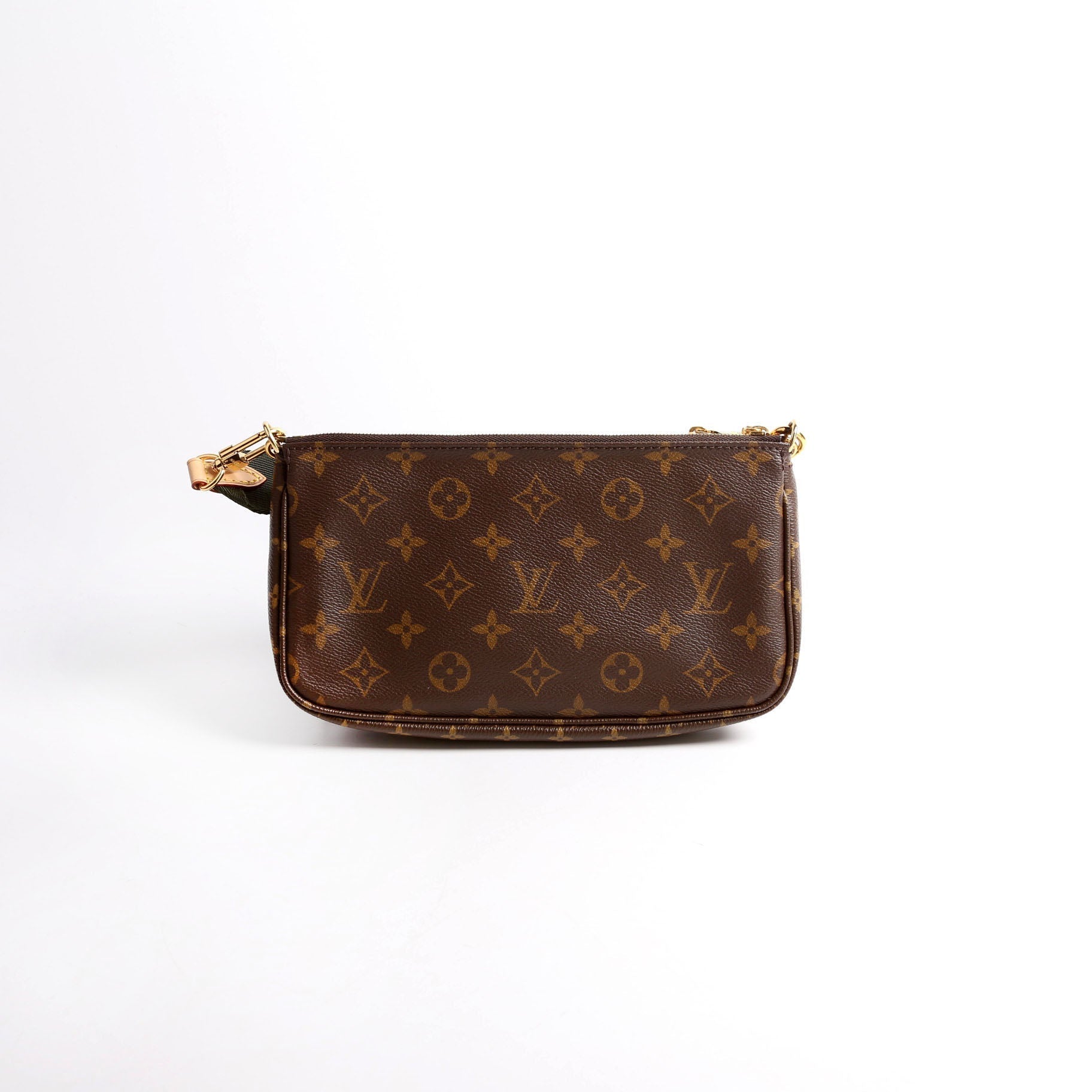 Louis Vuitton Multi Pochette Monogram Green Clutch Bag Green 9