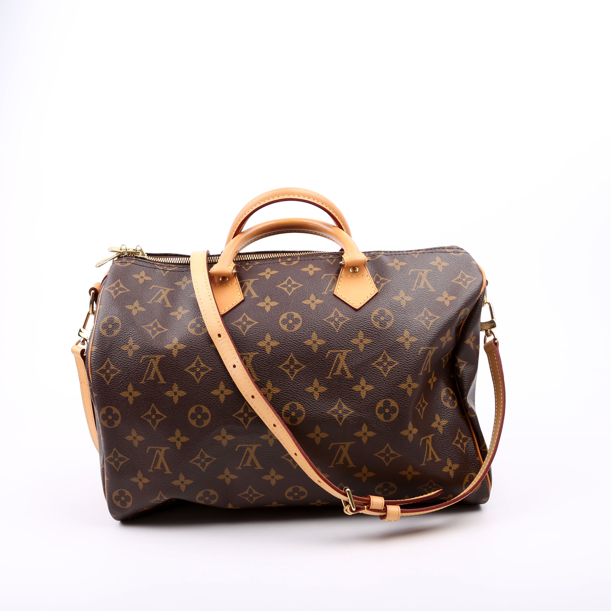Louis Vuitton Speedy 35 Bandouliere Monogram Handbag Monogram 10