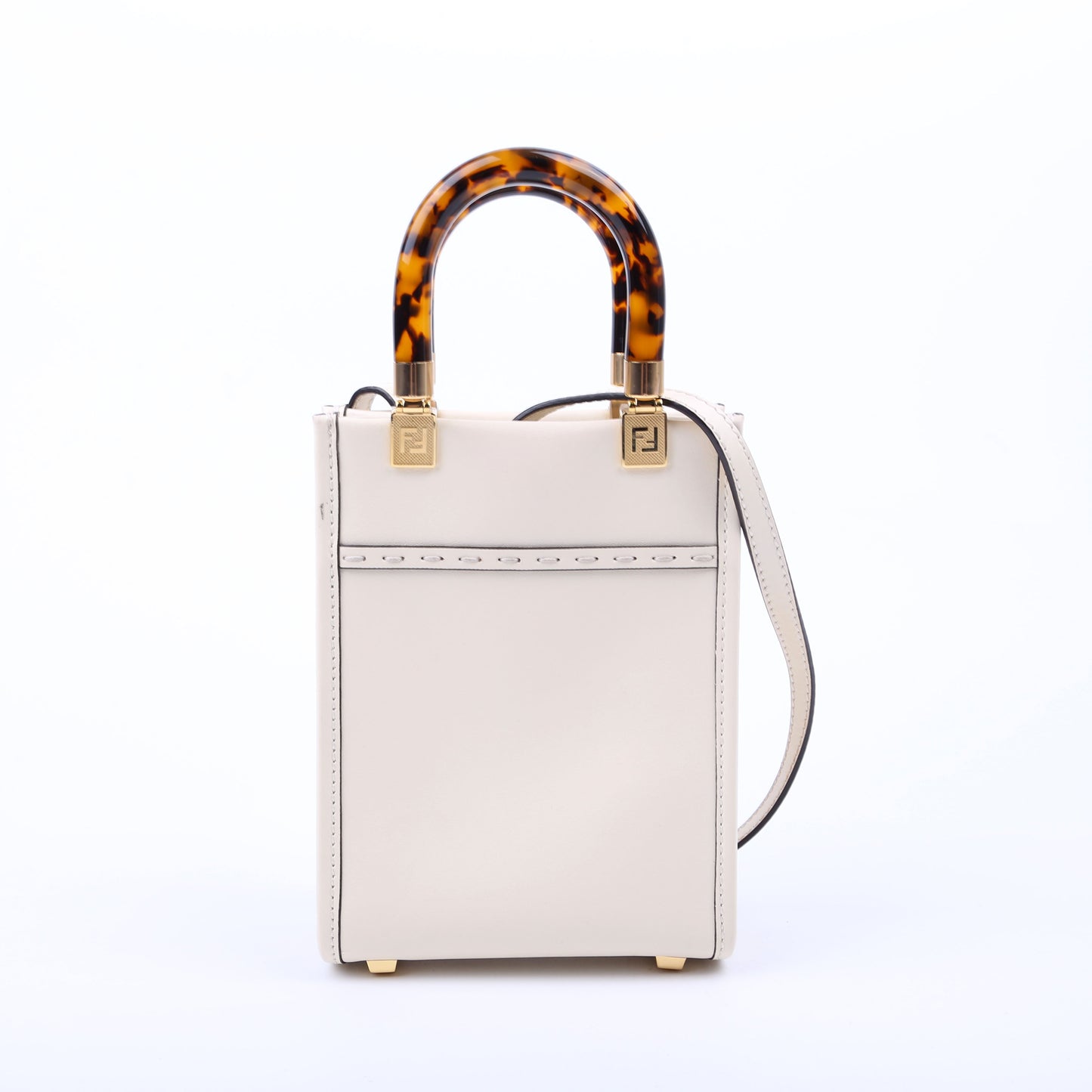 Fendi Sunshine Shopper Bag White Mini Travel Bag