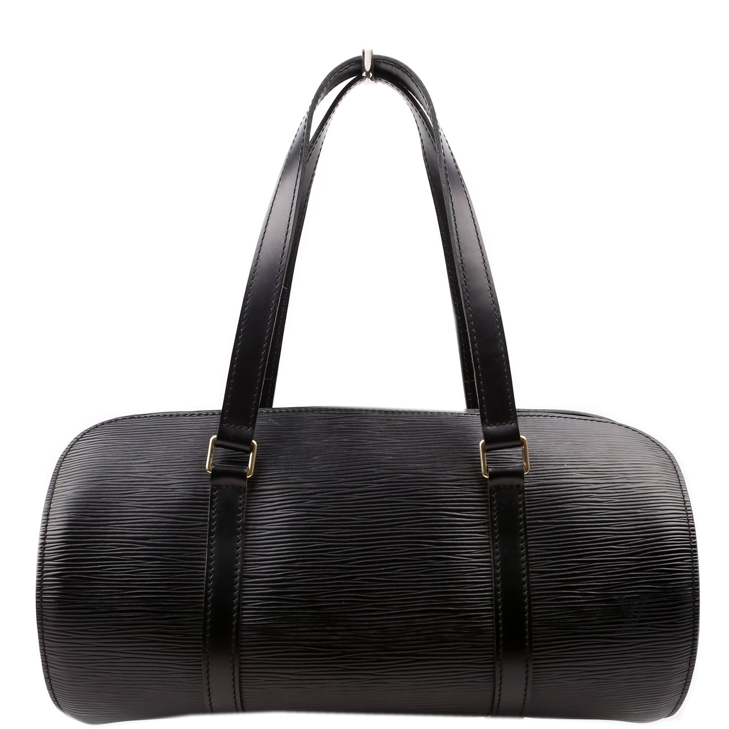 Louis Vuitton Soufflot Black Epi Handbag Epi Black