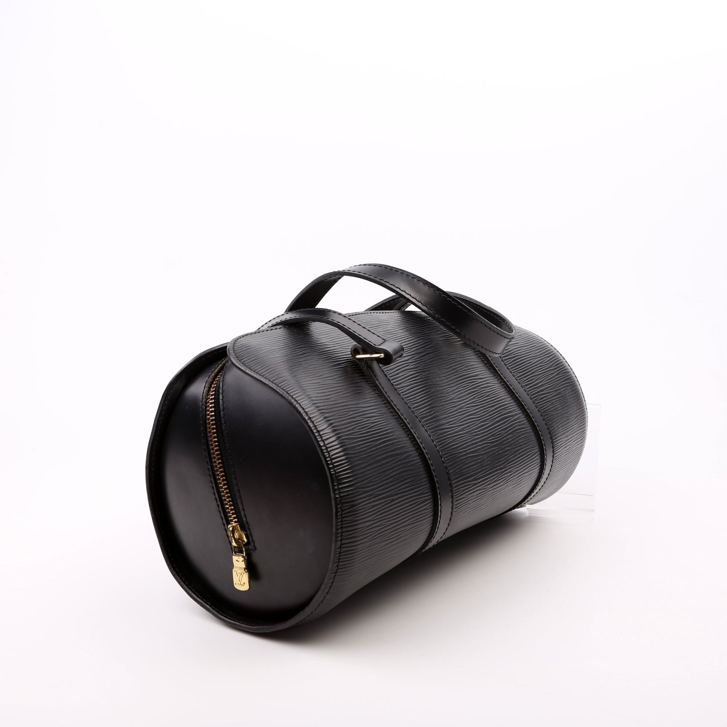 Louis Vuitton Soufflot Black Epi Handbag Epi Black