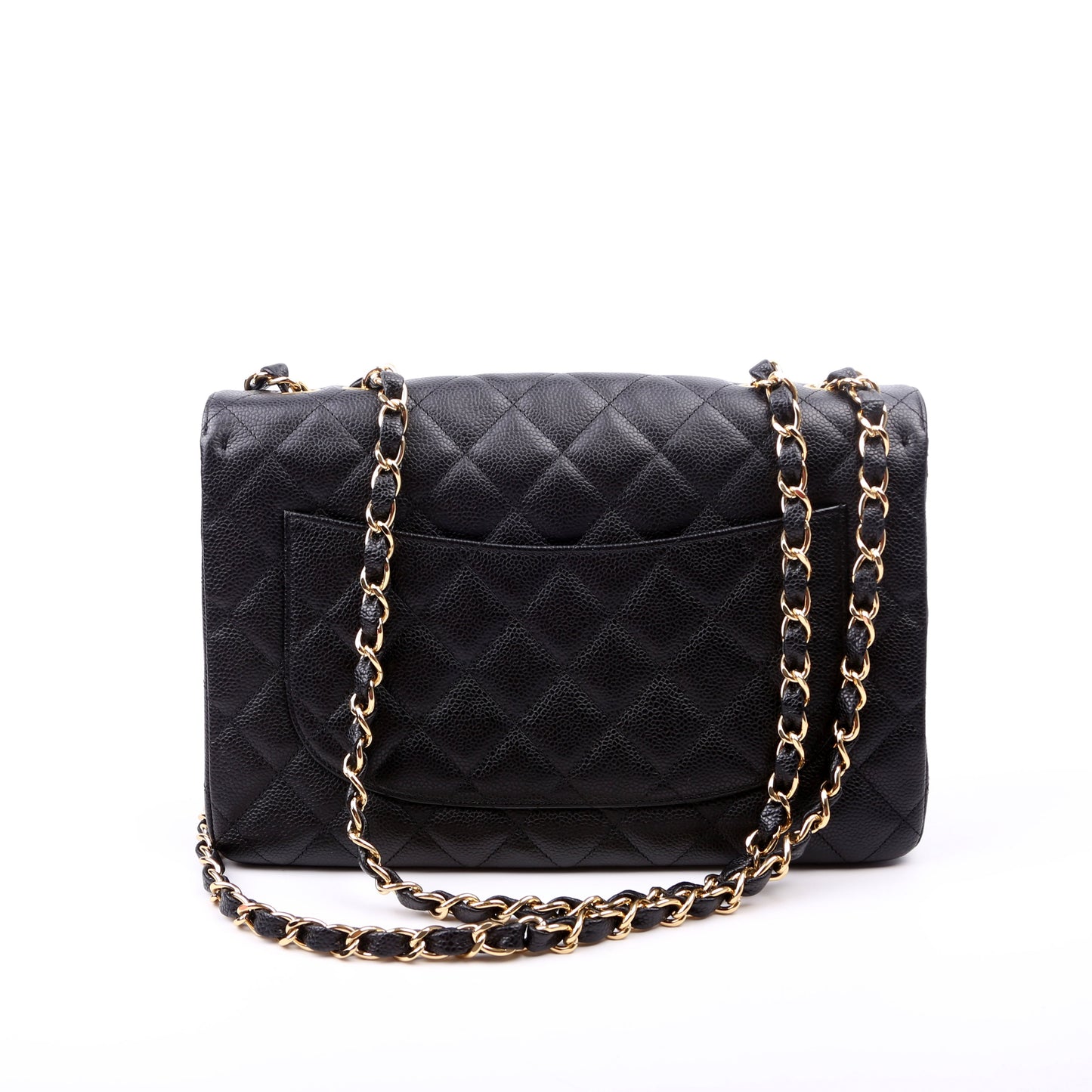 Chanel Classic Flap Jumbo Caviar Black Handbag