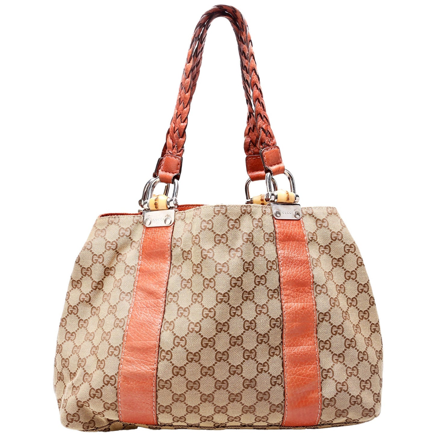 Gucci GG Bamboo Canvas Tote Bag Bamboo Tote