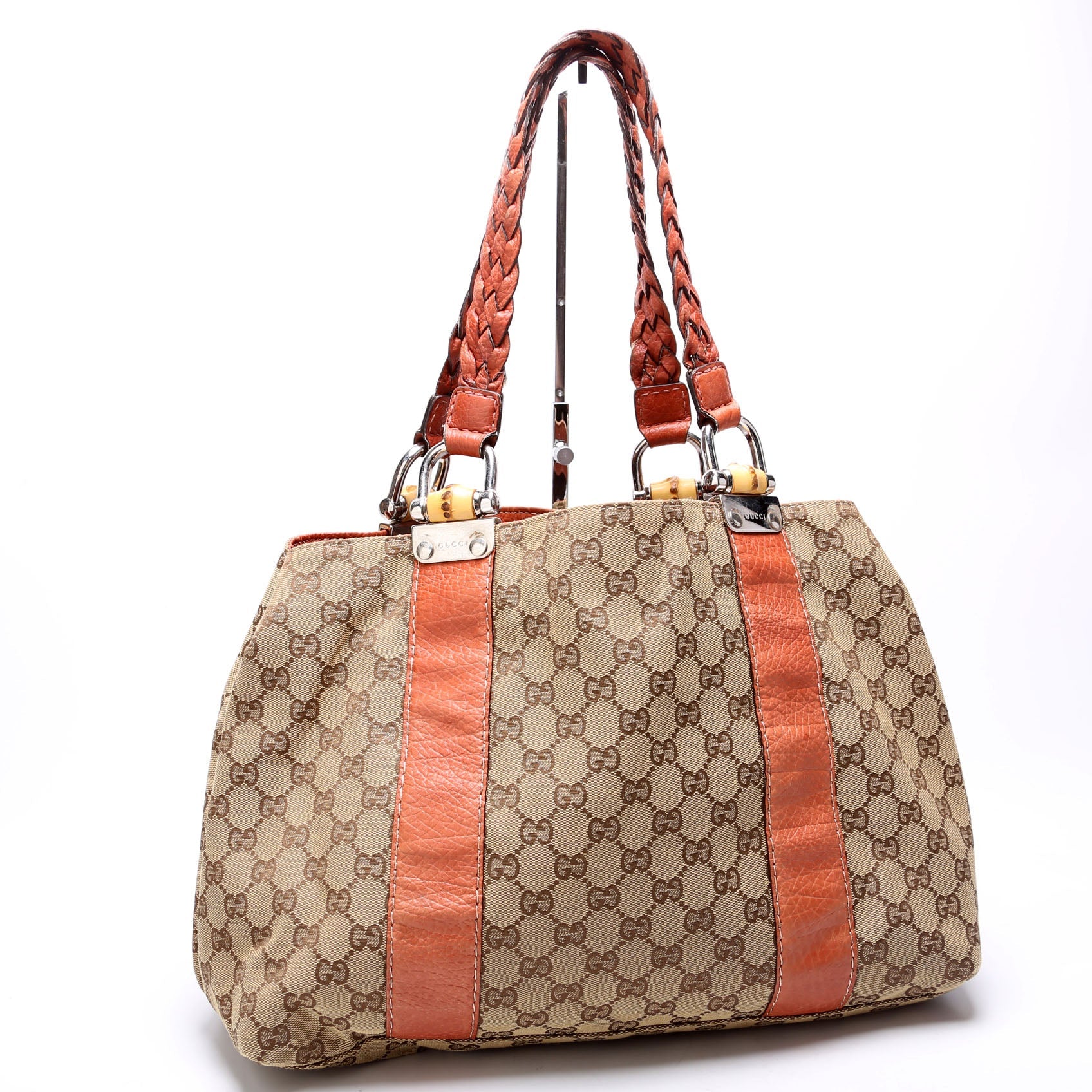 Gucci GG Bamboo Canvas Tote Bag Bamboo Tote