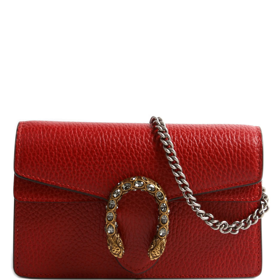 Gucci Dionysus Super Leather Red Mini Travel Bag