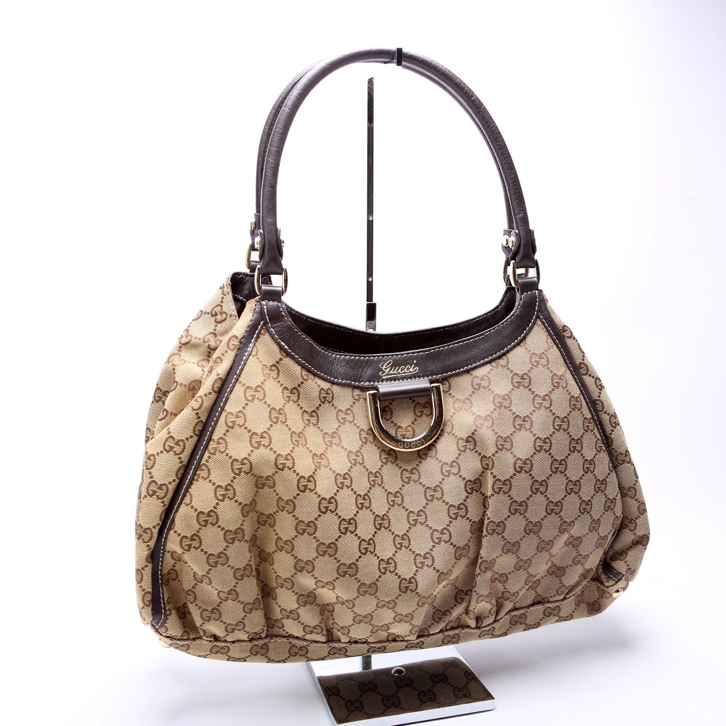 Gucci GG Abbey D Ring Canvas Tan Large Jewelry