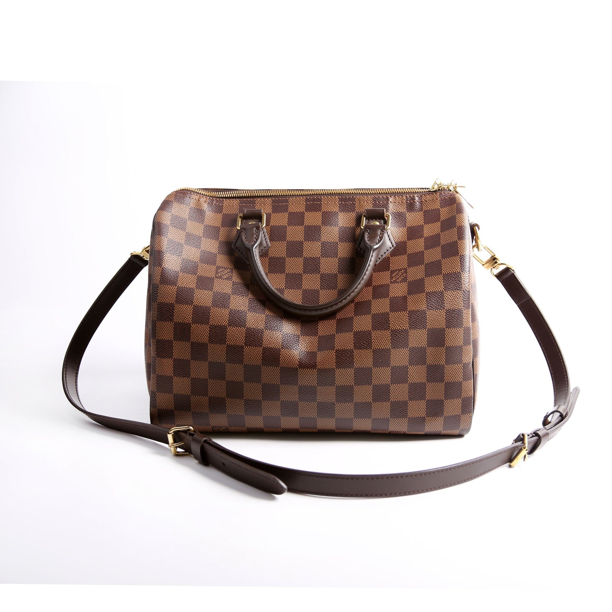 Louis Vuitton Speedy 30 Bandouliere Ebene Damier Handbag Ebene 29
