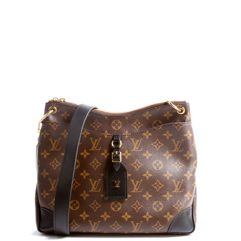 Louis Vuitton Odeon NM MM Monogram Black Handbag