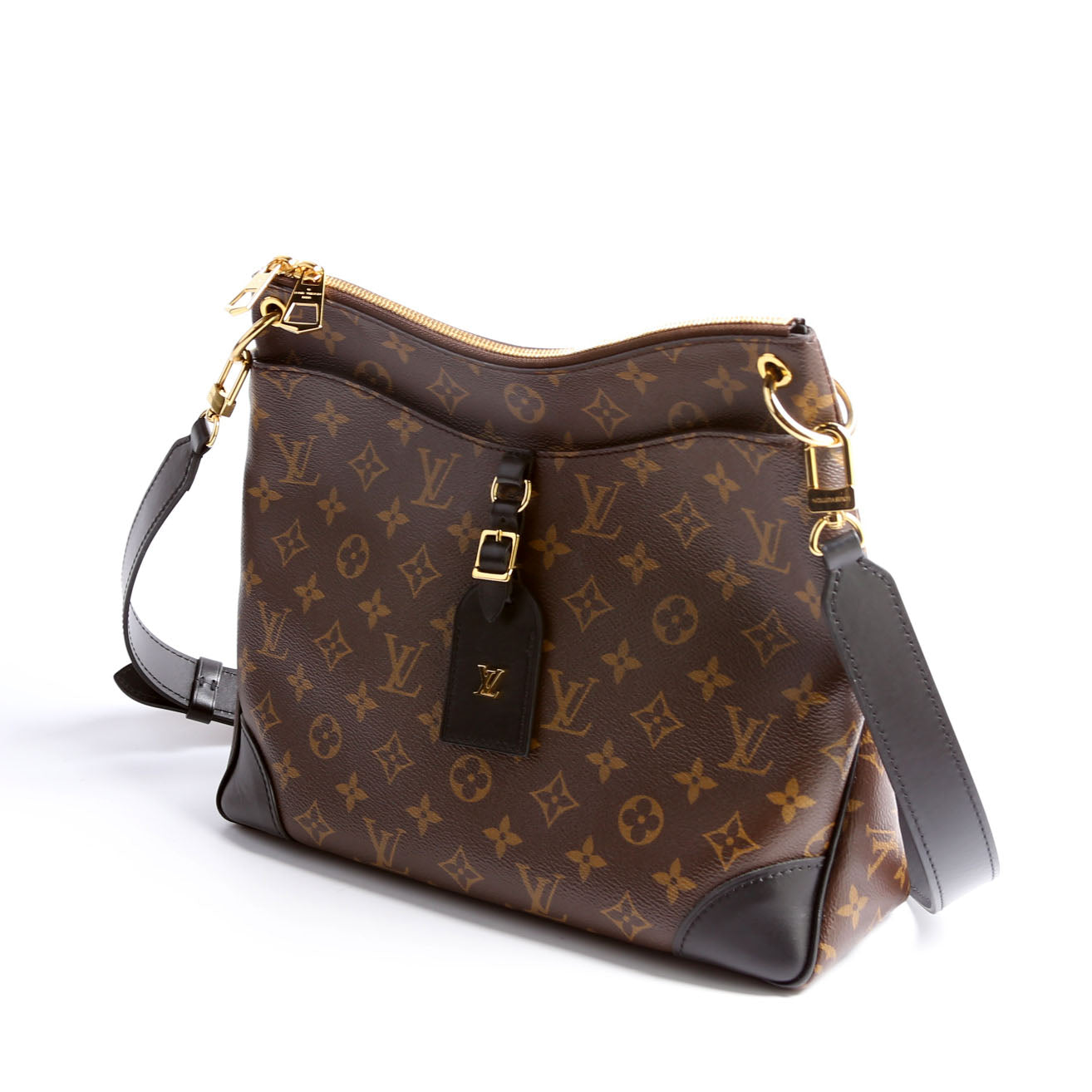 Louis Vuitton Odeon NM MM Monogram Black Handbag