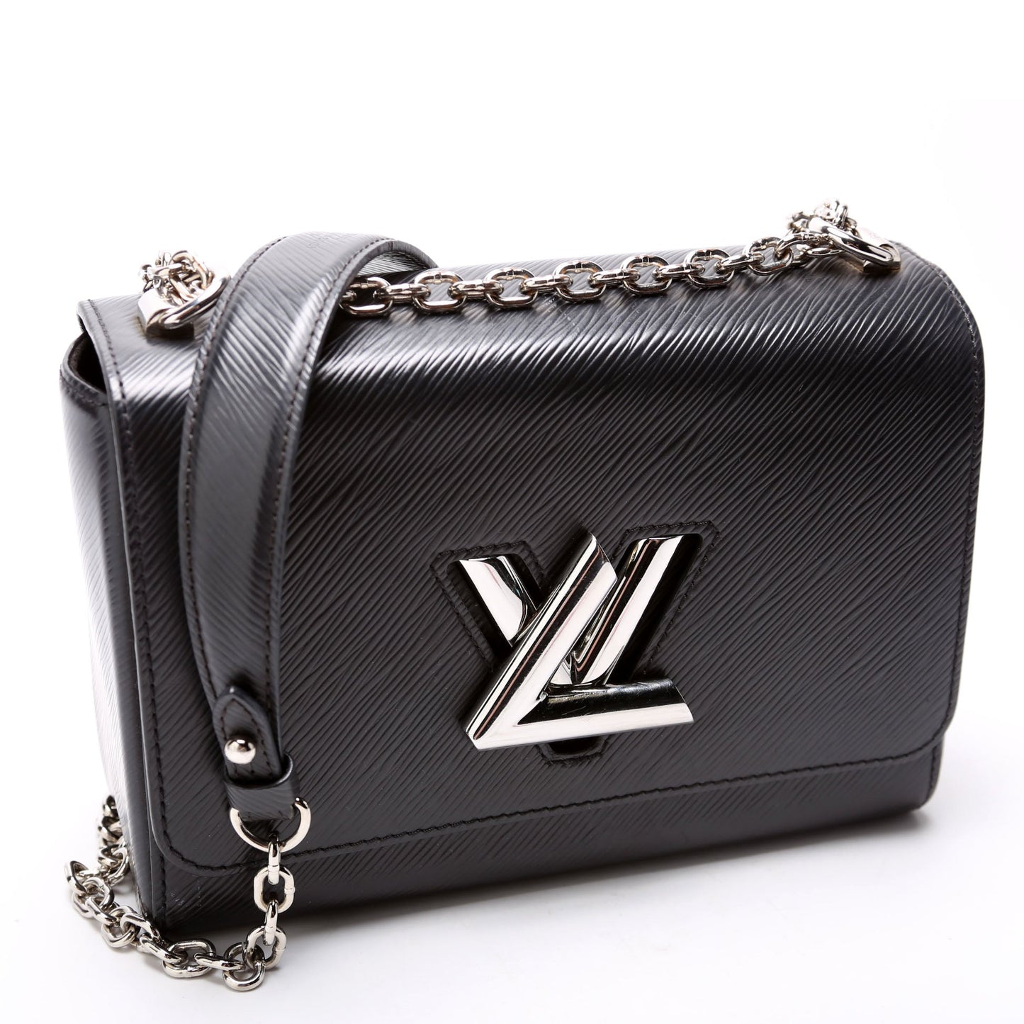 Louis Vuitton Twist Black MM Epi Handbag Black 1