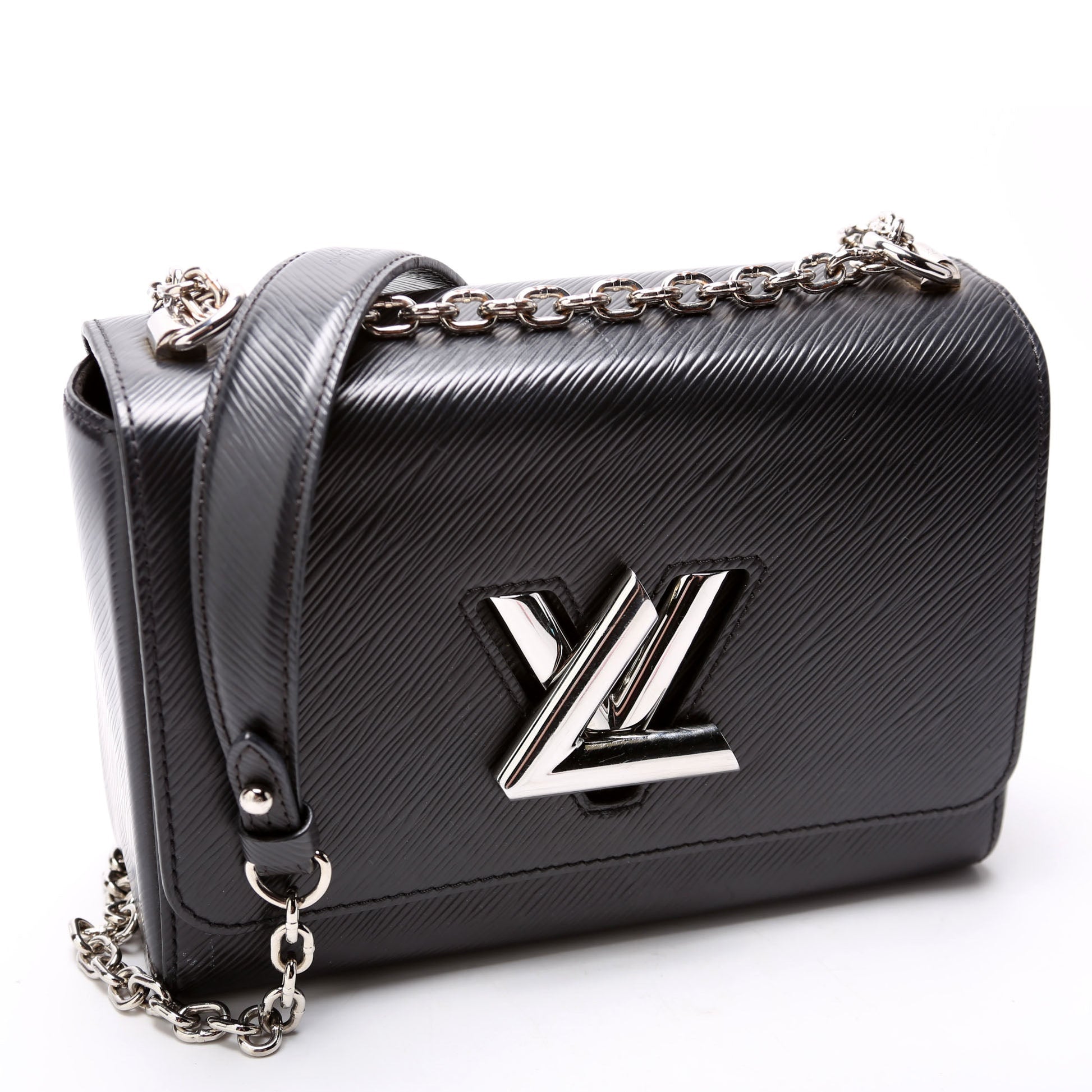 Louis Vuitton Twist Black MM Epi Handbag Black 1