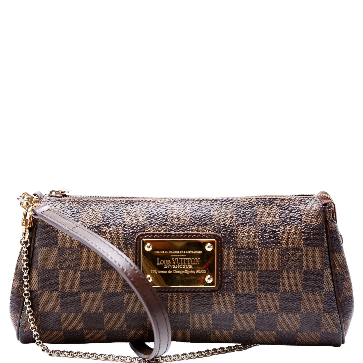 Louis Vuitton Eva Ebene Damier Clutch Bag Ebene 9