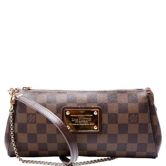 Louis Vuitton Eva Ebene Damier Clutch Bag Ebene 9