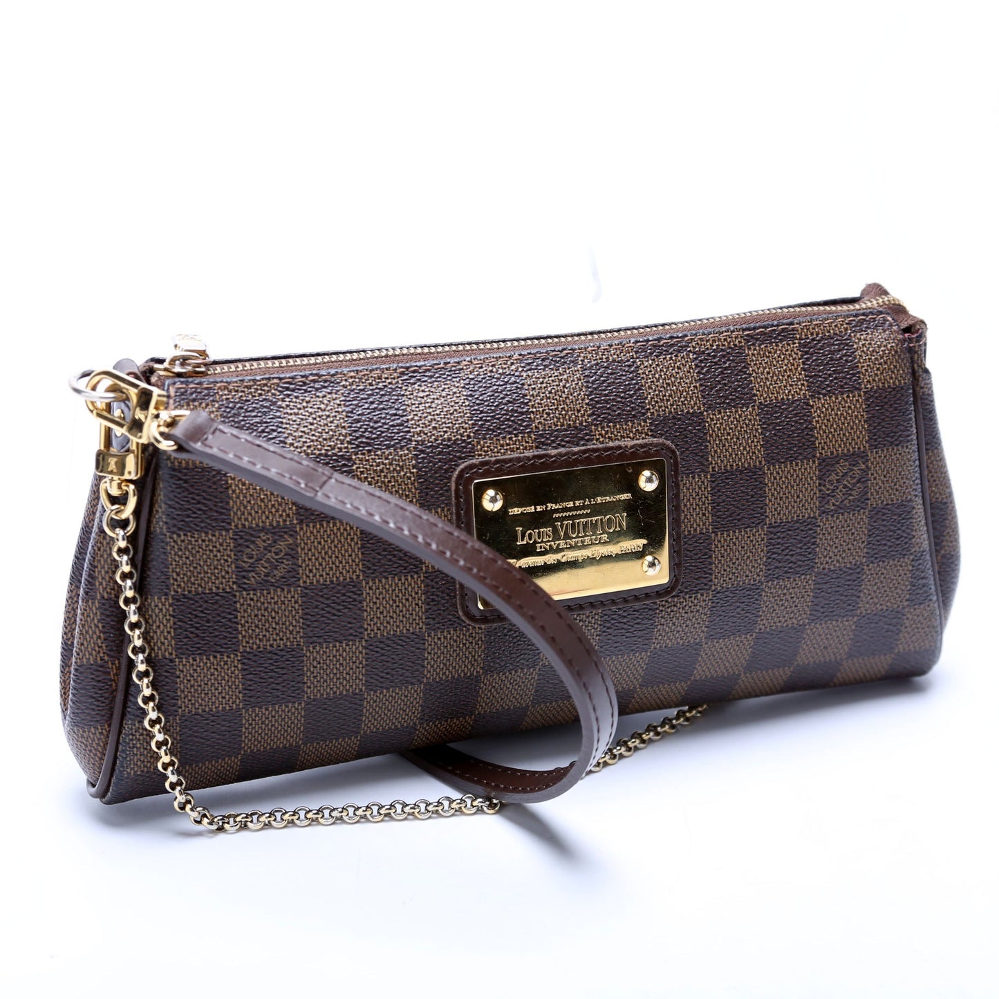 Louis Vuitton Eva Ebene Damier Clutch Bag Ebene 9