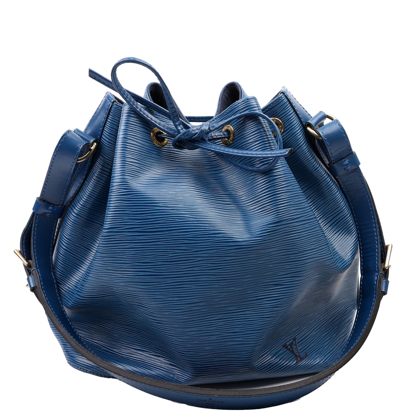 Louis Vuitton Noe Petit Epi Blue Handbag