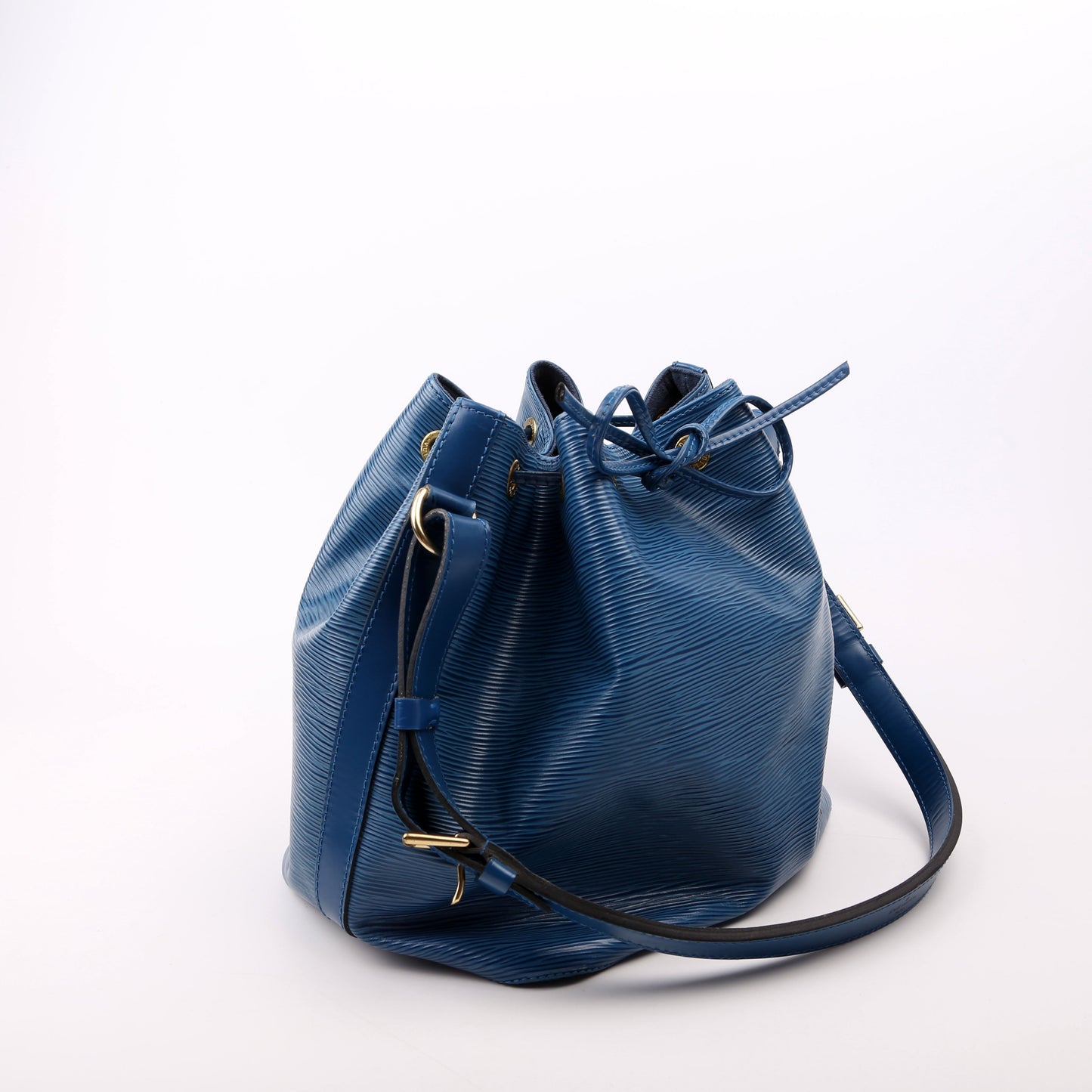 Louis Vuitton Noe Petit Epi Blue Handbag